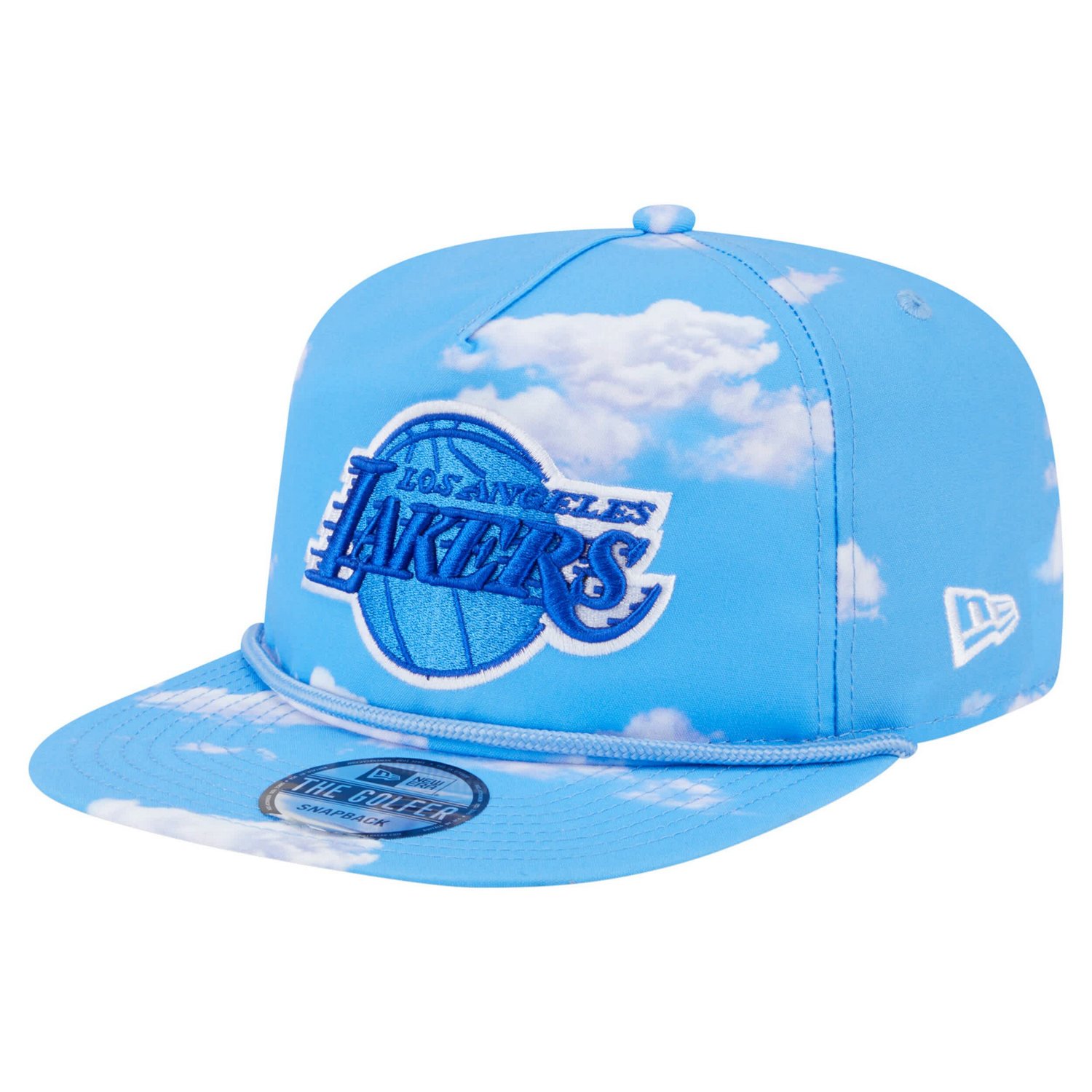 New Era Light Los Angeles Lakers Head in the Clouds Golfer Rope Adjustable Hat - view number 1