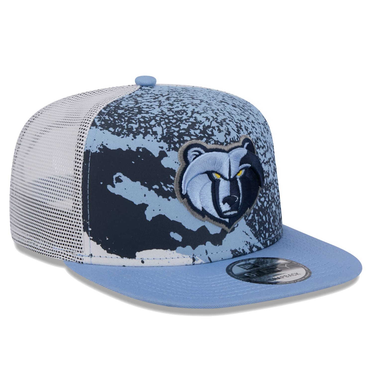 New Era Light Memphis Grizzlies Court Sport Speckle 9FIFTY Snapback Hat                                                          - view number 3