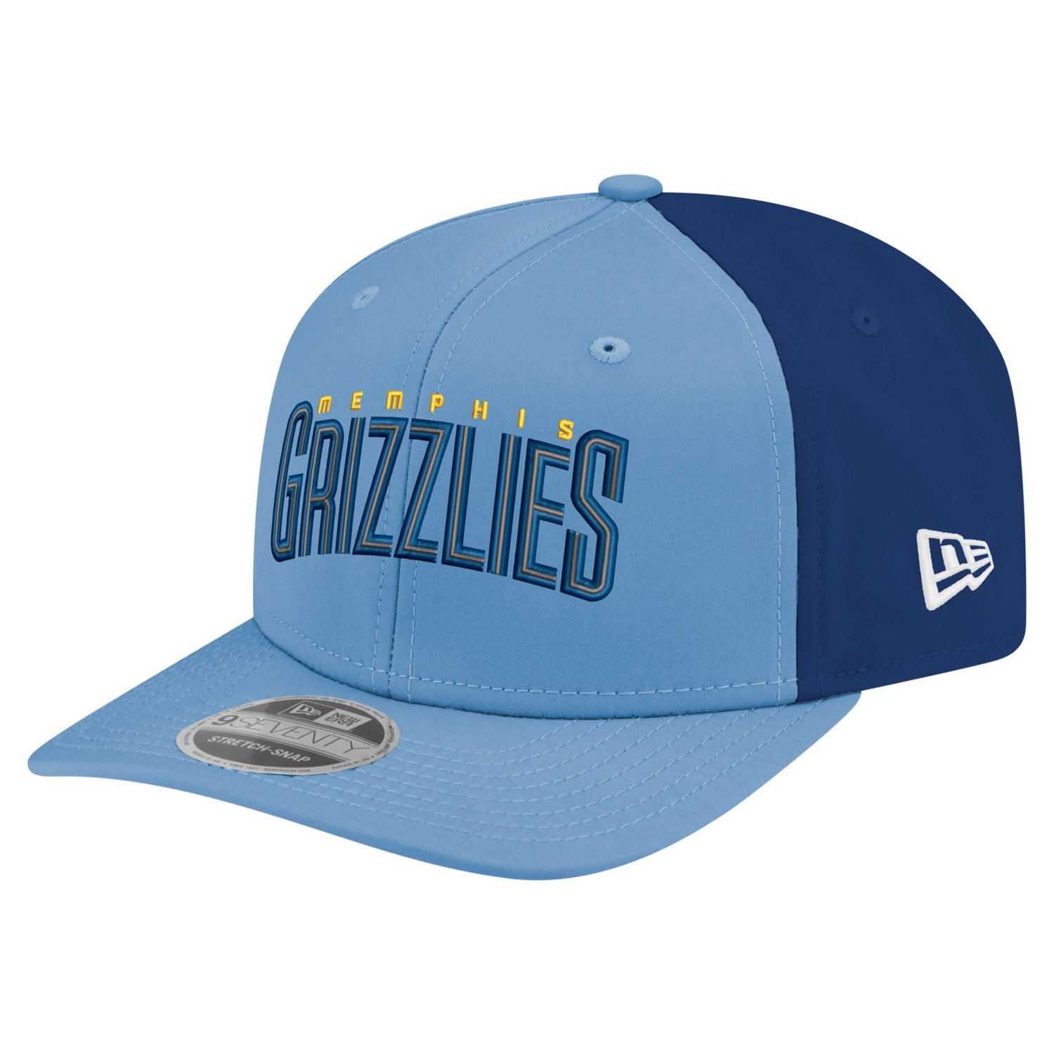 New Era Light Memphis Grizzlies Statement Edition Jersey Hook 9SEVENTY Stretch-Snap Hat                                          - view number 3