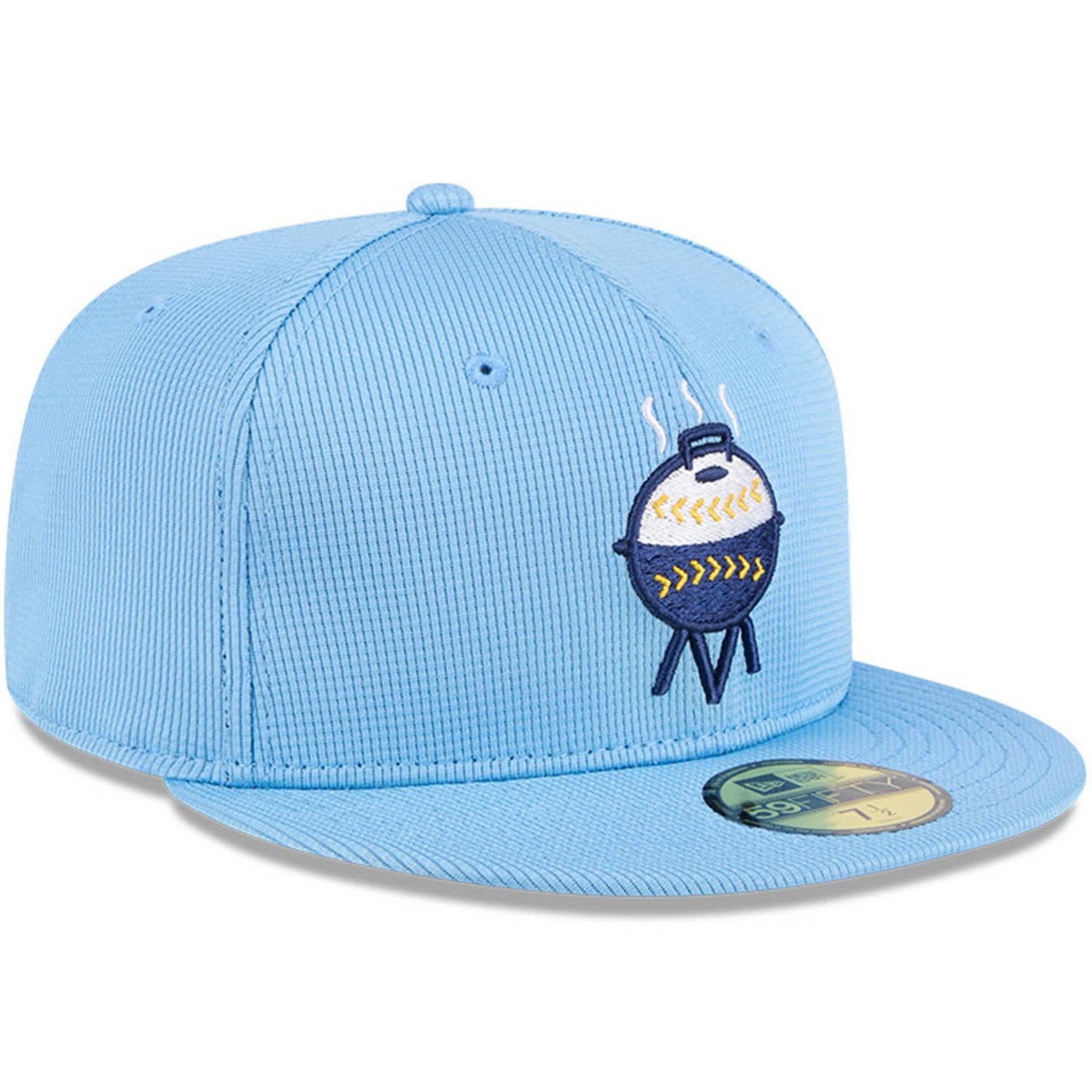New Era Light Milwaukee Brewers City Connect Batting Practice 59FIFTY Fitted Hat - view number 3