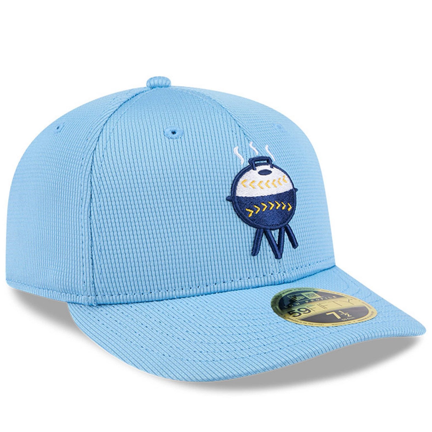 New Era Light Milwaukee Brewers City Connect Batting Practice Low Profile 59FIFTY Fitted Hat                                     - view number 3