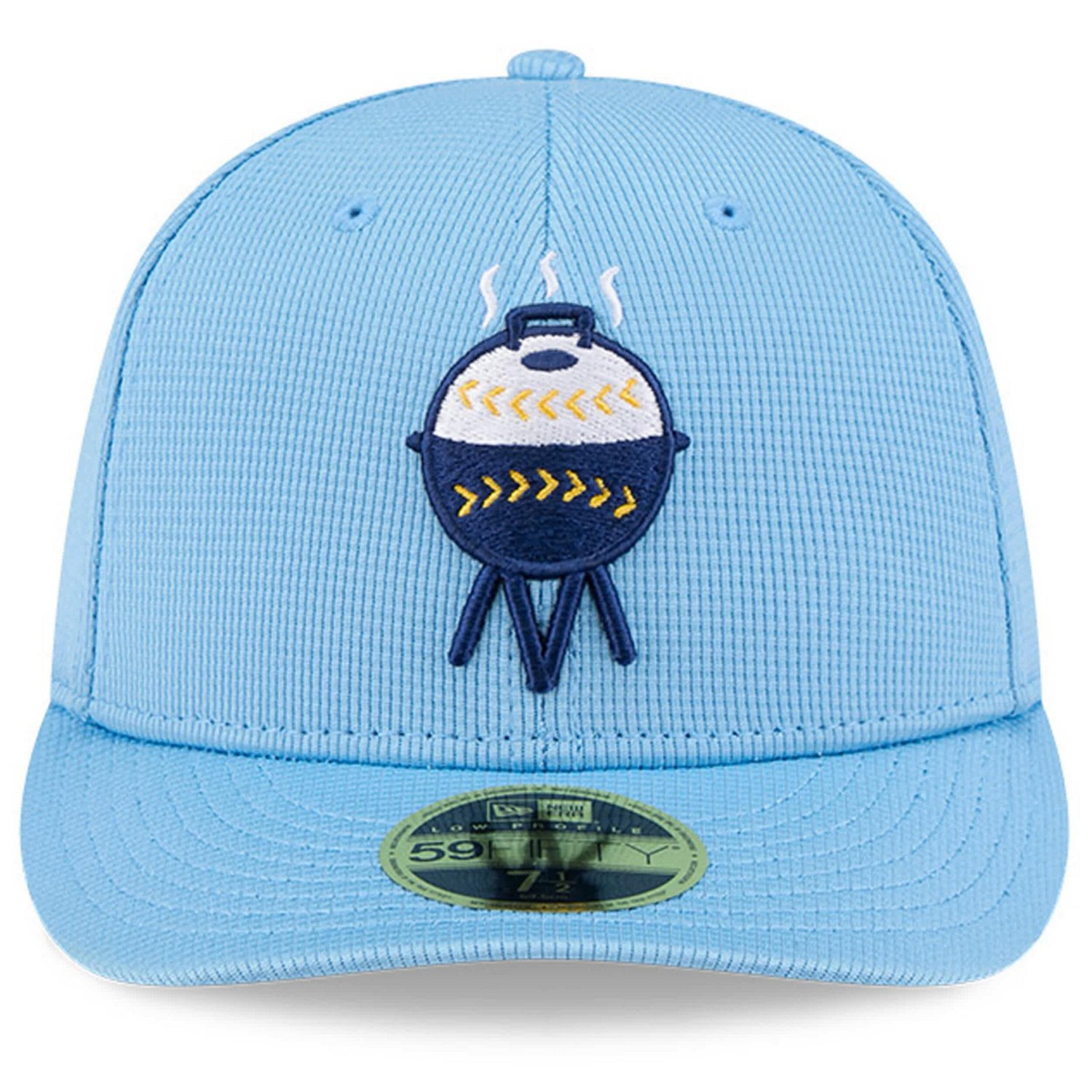 New Era Light Milwaukee Brewers City Connect Batting Practice Low Profile 59FIFTY Fitted Hat                                     - view number 2