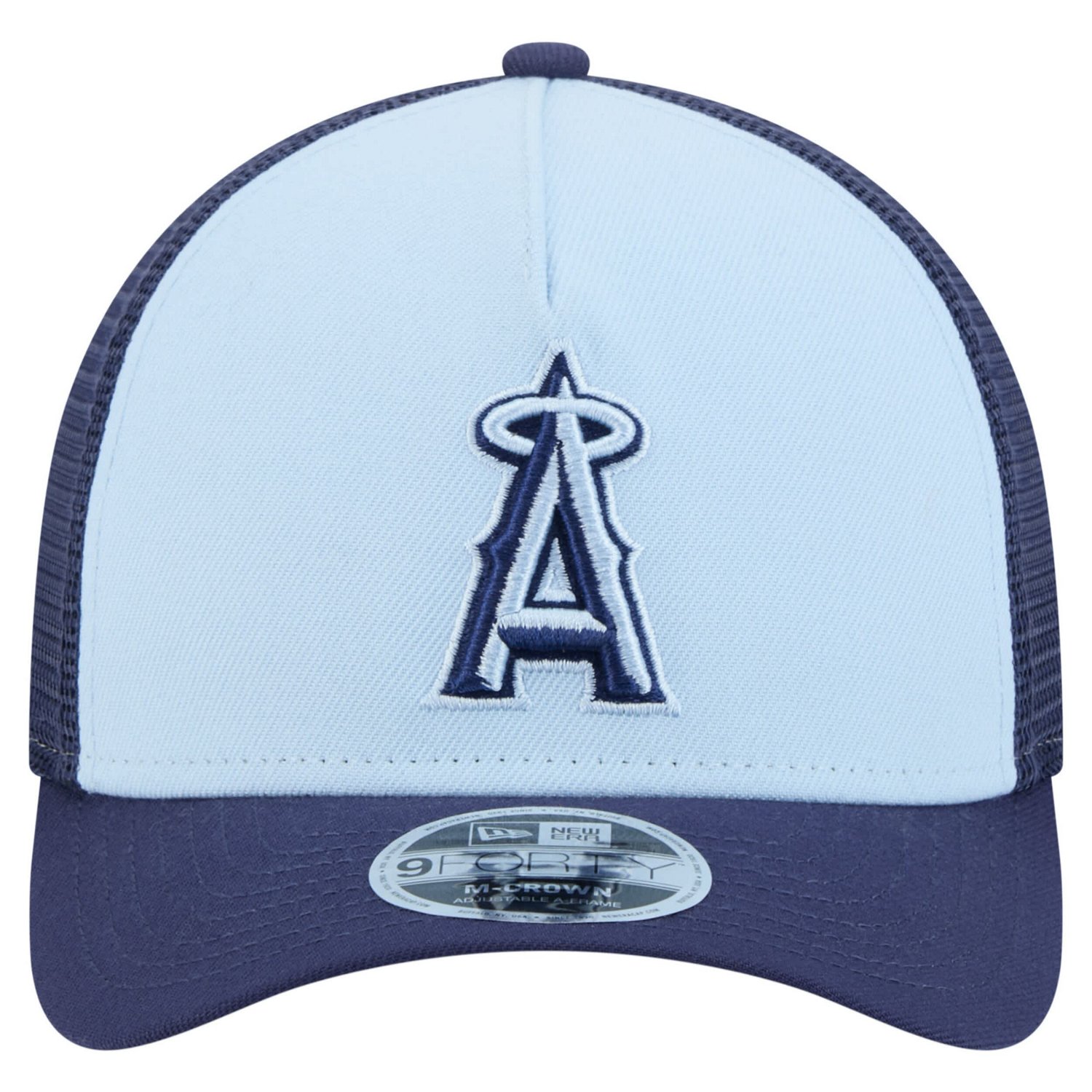 New Era Light Navy Los Angeles Angels 2-Tone Color Pack 9FORTY M-Crown A-Frame Adjustable Hat - view number 2