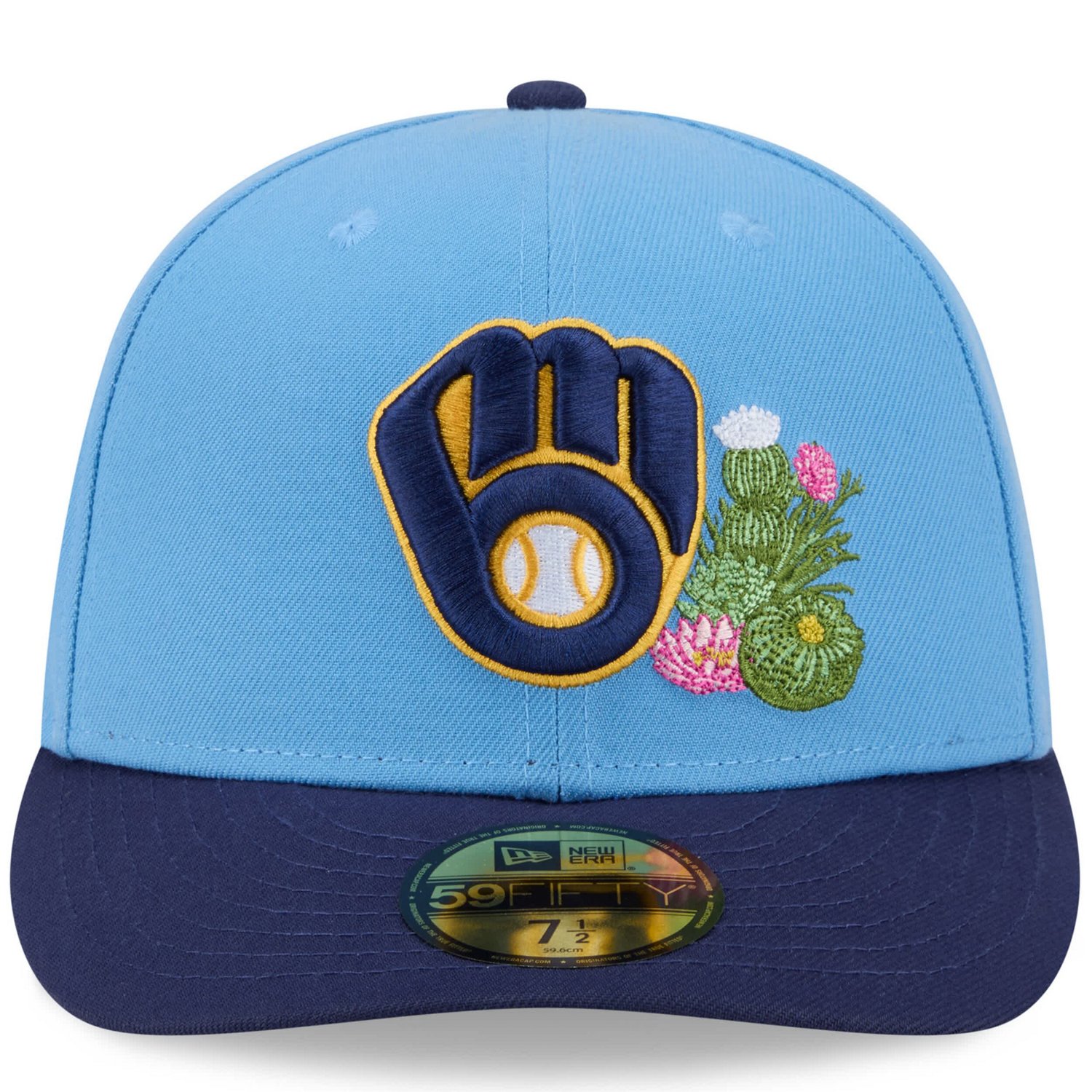 New Era Light Navy Milwaukee Brewers 2026 Spring Training 59FIFTY Fitted Hat - view number 2