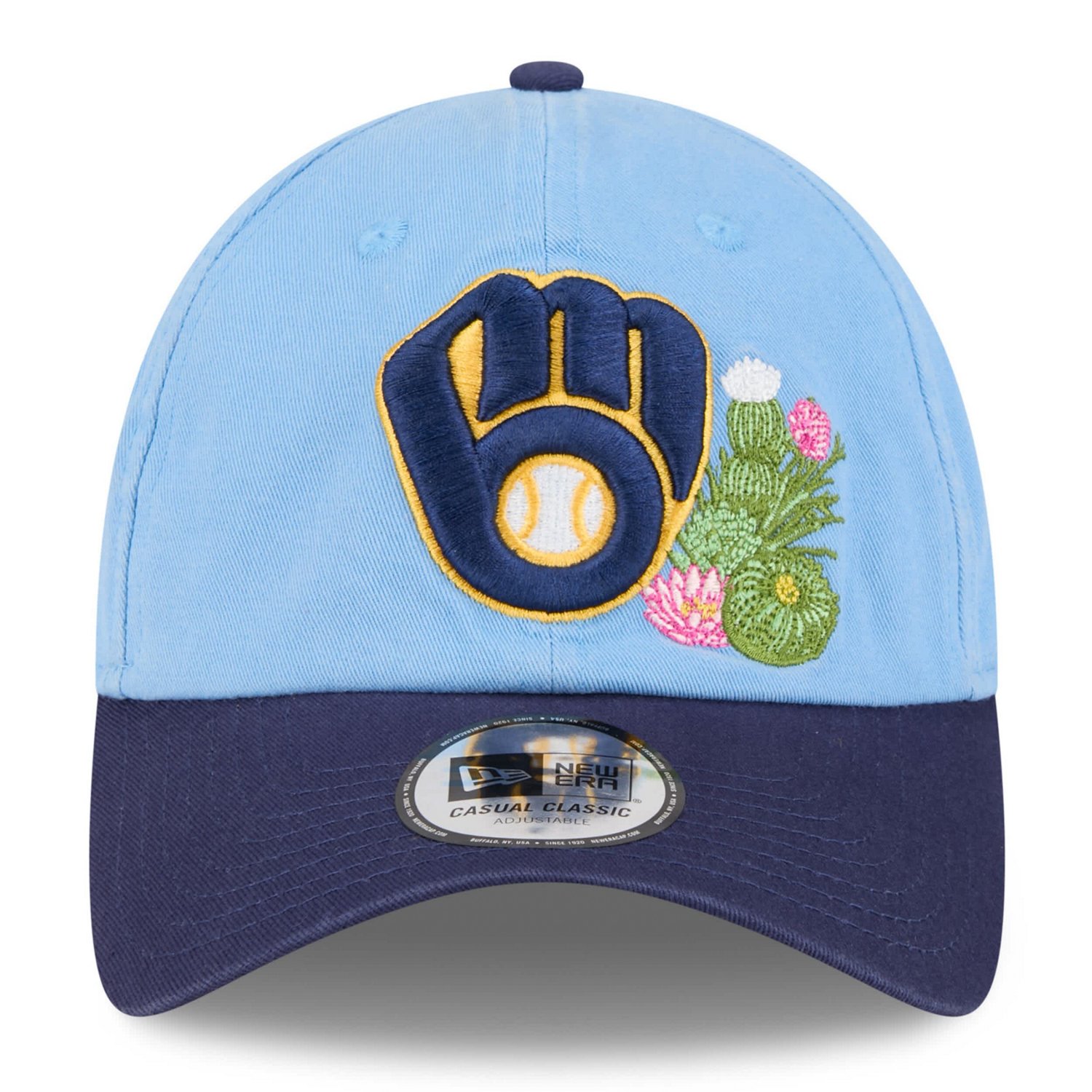 New Era Light Navy Milwaukee Brewers 2026 Spring Training Casual Classic Adjustable Hat - view number 2