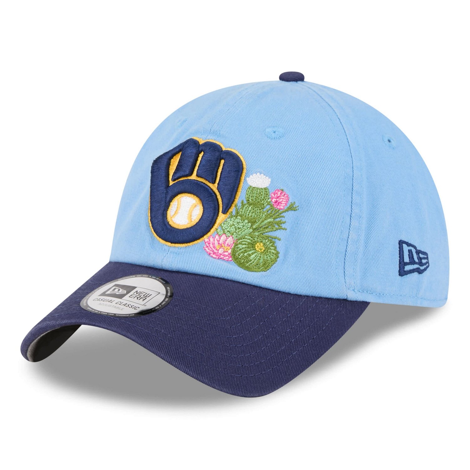 New Era Light Navy Milwaukee Brewers 2026 Spring Training Casual Classic Adjustable Hat - view number 3