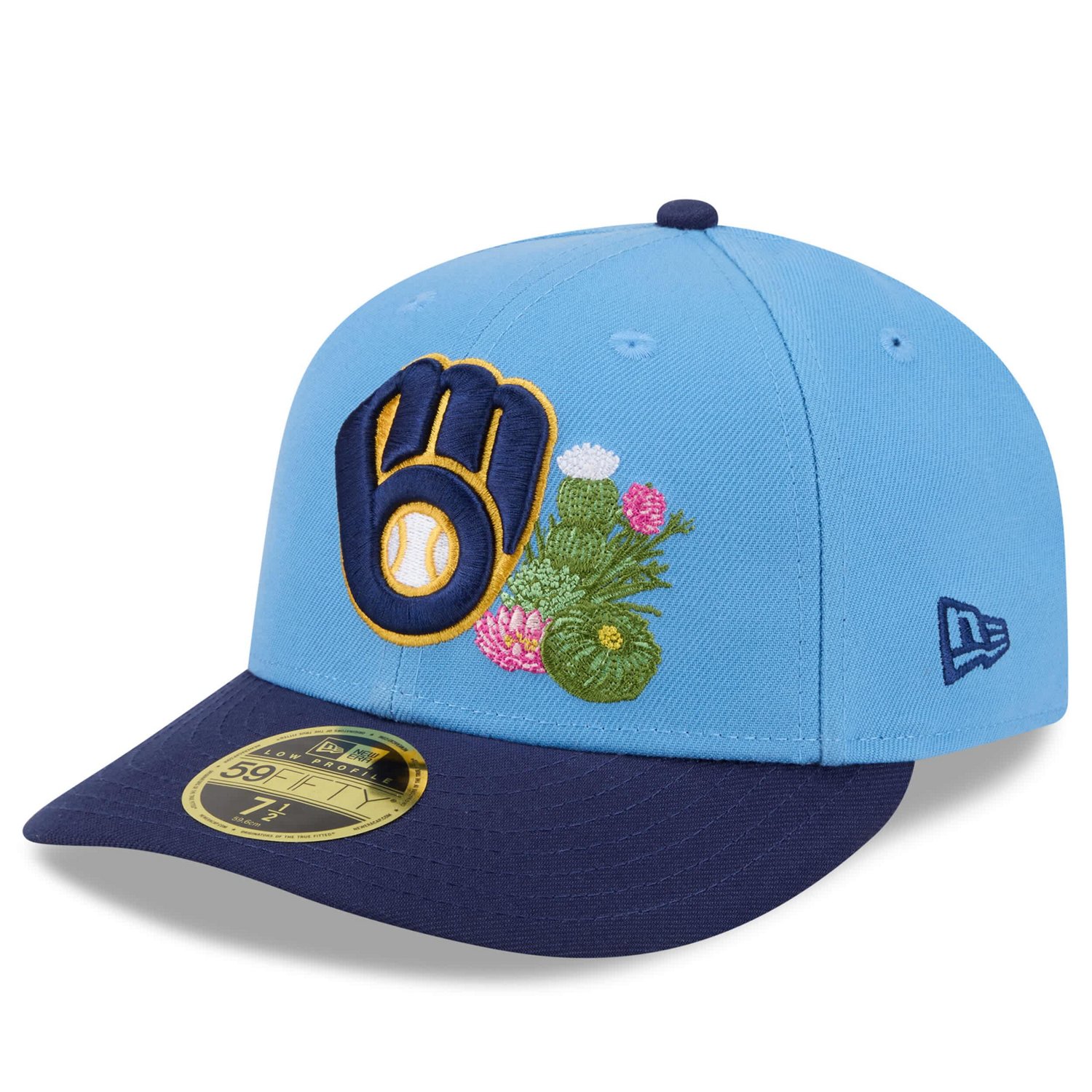 New Era Light Navy Milwaukee Brewers 2026 Spring Training Low Profile 59FIFTY Fitted Hat - view number 3