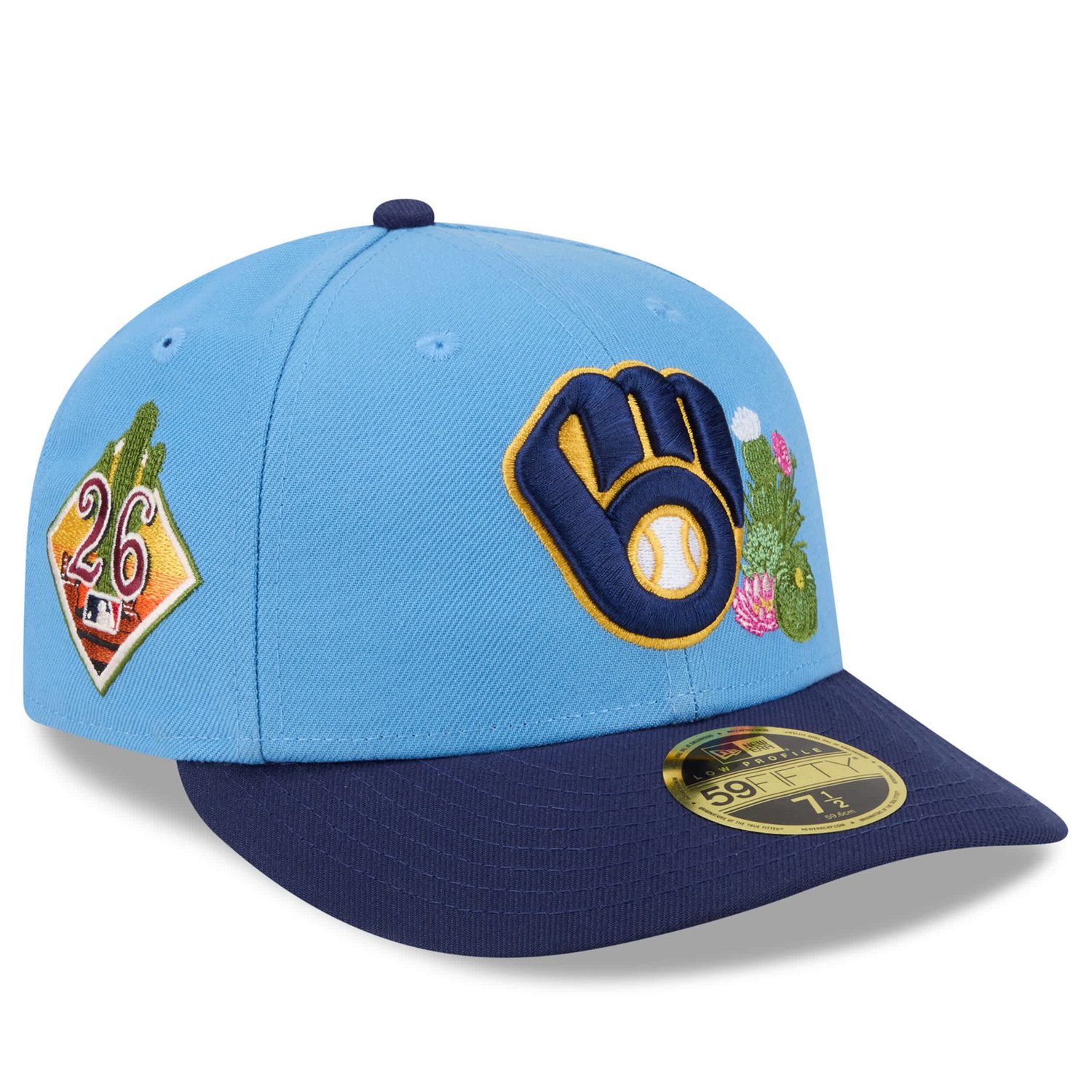 New Era Light Navy Milwaukee Brewers 2026 Spring Training Low Profile 59FIFTY Fitted Hat