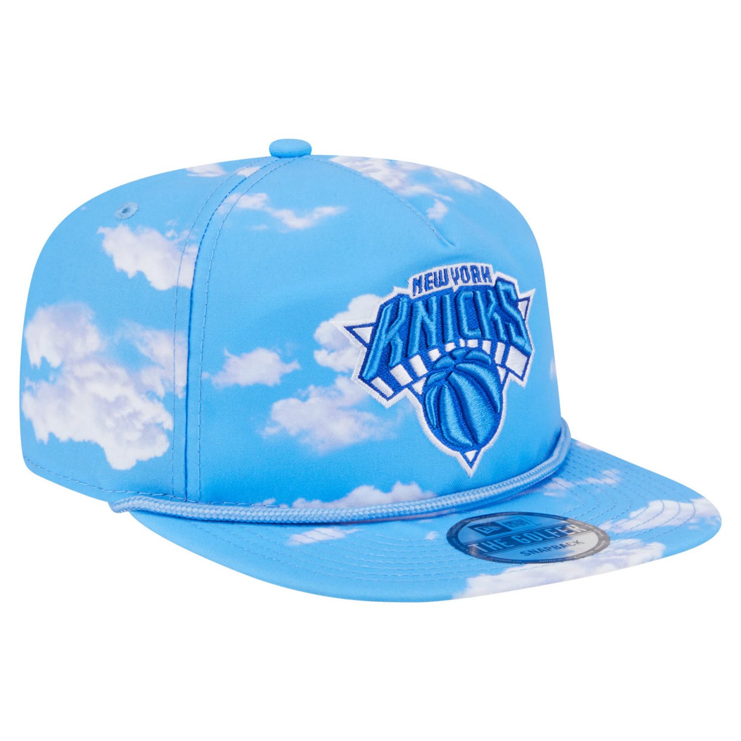 New Era Light New York Knicks Head in the Clouds Golfer Rope Adjustable Hat - view number 3