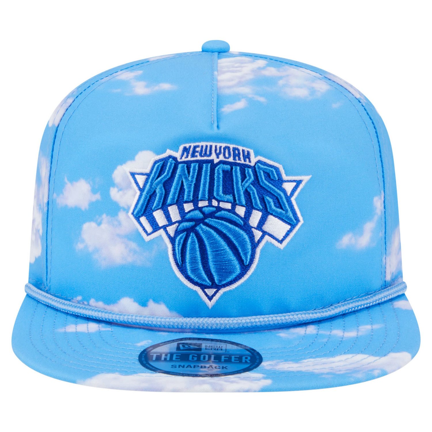 New Era Light New York Knicks Head in the Clouds Golfer Rope Adjustable Hat - view number 2
