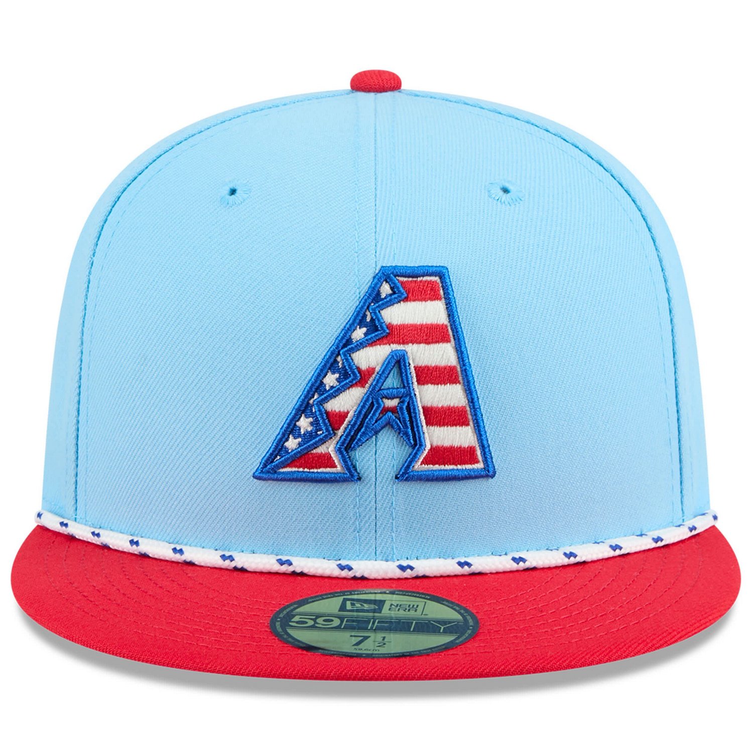 New Era Light Red Arizona Diamondbacks 2025 Fourth of July 59FIFTY Fitted Hat