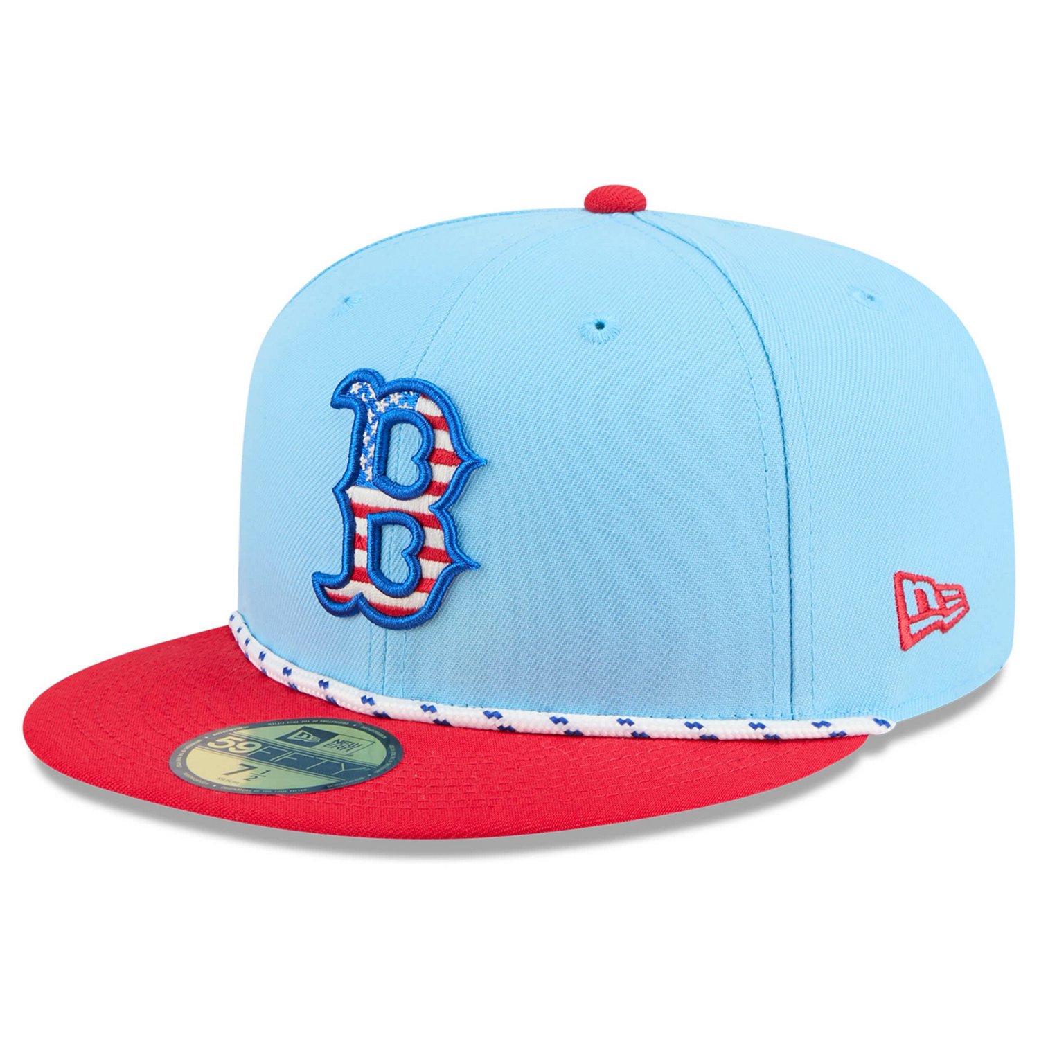 New Era Light Red Boston Red Sox 2025 Fourth of July 59FIFTY