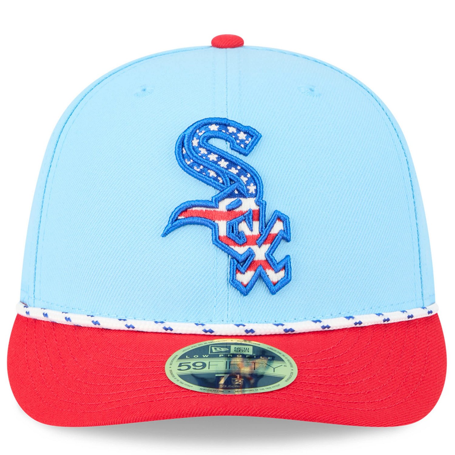 New Era Light Red Chicago White Sox 2025 Fourth of July Low Profile 59FIFTY Fitted Hat