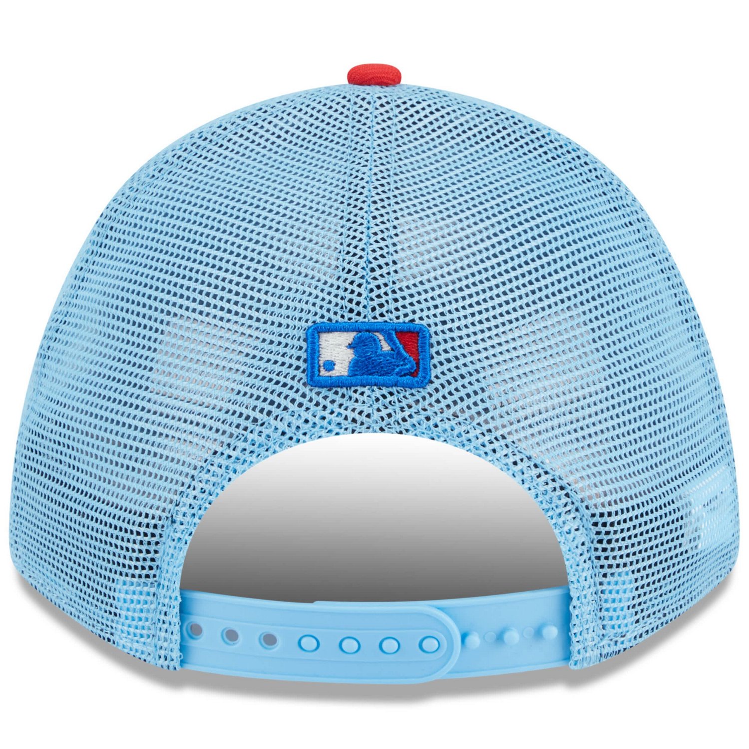 New Era Light Red Miami Marlins 2025 Fourth of July 9FORTY A-Frame M-Crown Adjustable Trucker Hat - view number 4