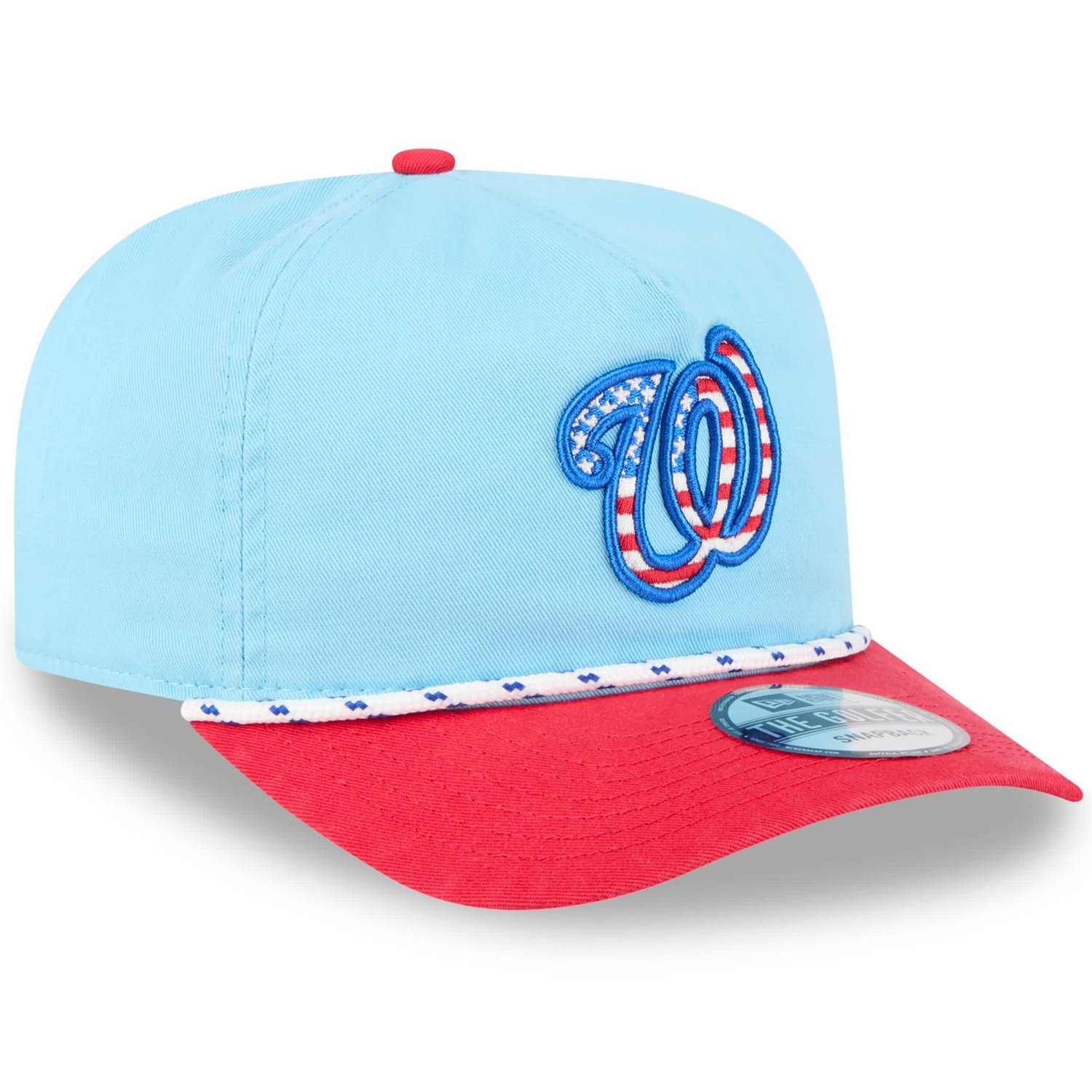 New Era Light Red Washington Nationals 2025 Fourth of July Golfer Snapback Hat - view number 2