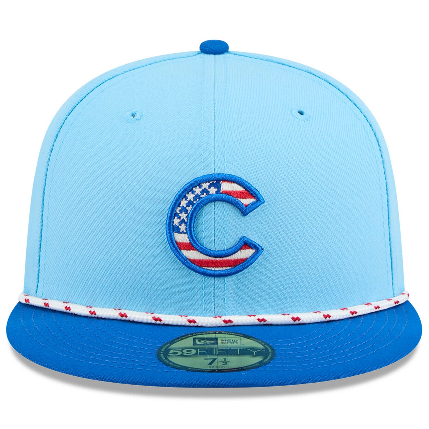New Era Light Royal Chicago Cubs 2025 Fourth of July 59FIFTY Fitted Hat - view number 2