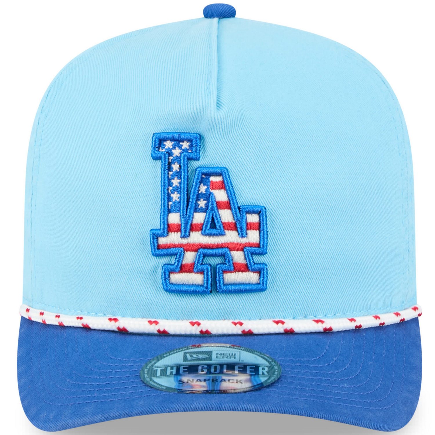 New Era Light Royal Los Angeles Dodgers 2025 Fourth of July Golfer Snapback Hat