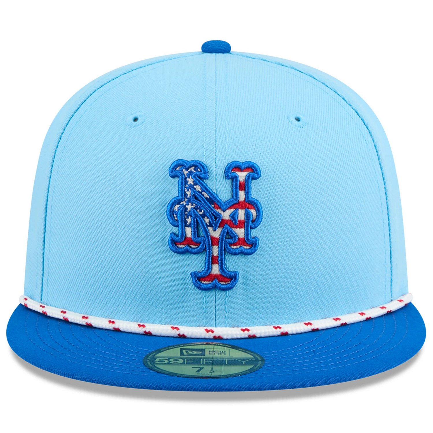 New Era Light Royal New York Mets 2025 Fourth of July 59FIFTY Fitted Hat - view number 2