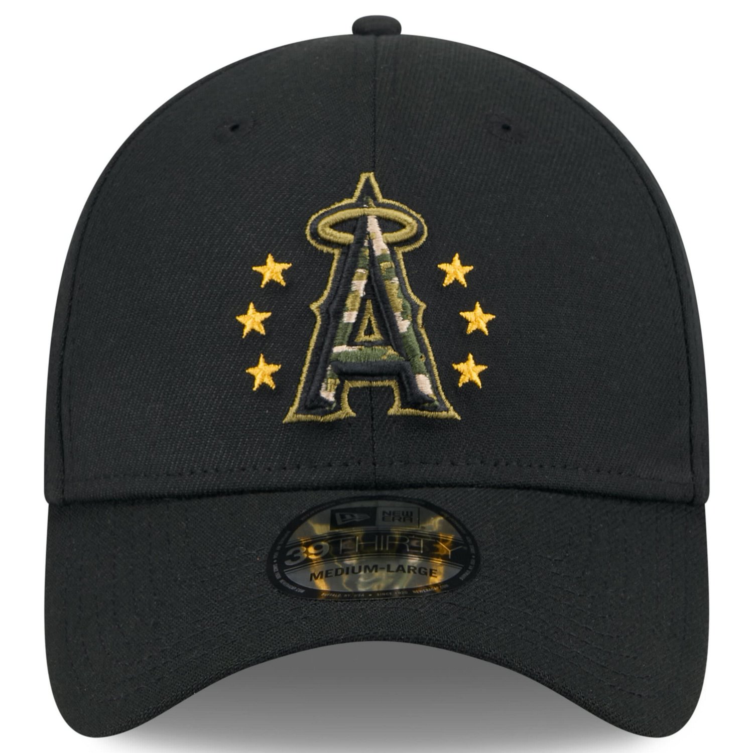 New Era Los Angeles Angels 2024 Armed Forces Day 39THIRTY Flex Hat                                                               - view number 2
