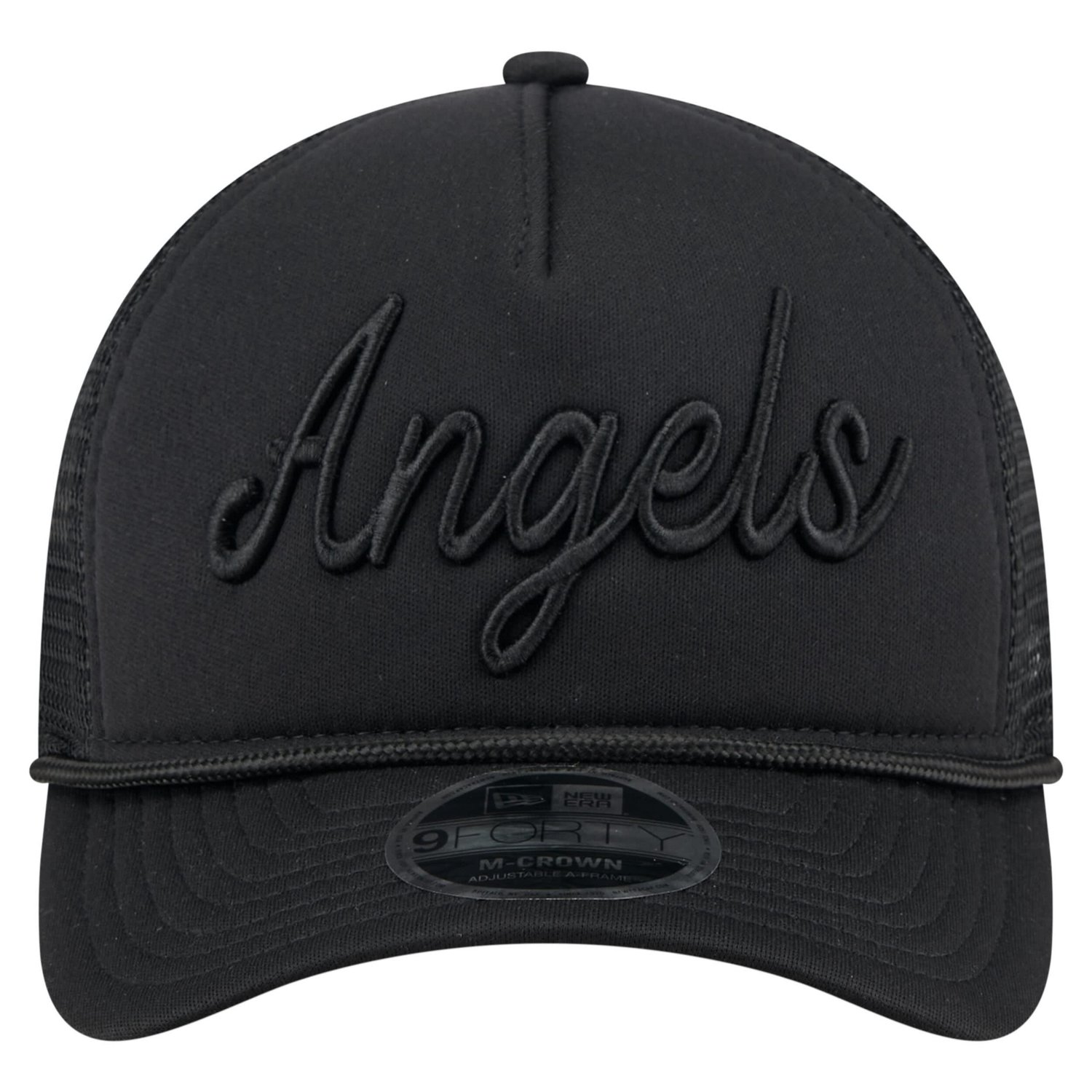 New Era Los Angeles Angels City Initial 9FORTY A-Frame M-Crown Adjustable Trucker Hat