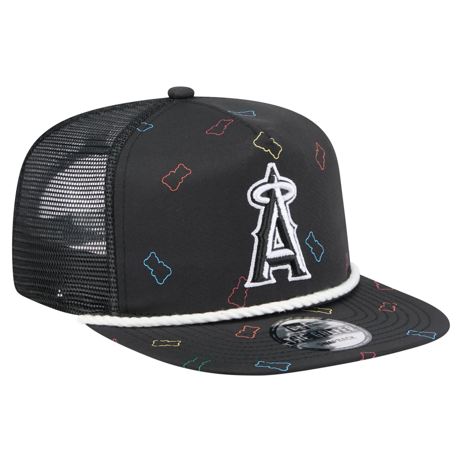 New Era Los Angeles Angels Gummy Golfer Trucker Adjustable Hat - view number 3