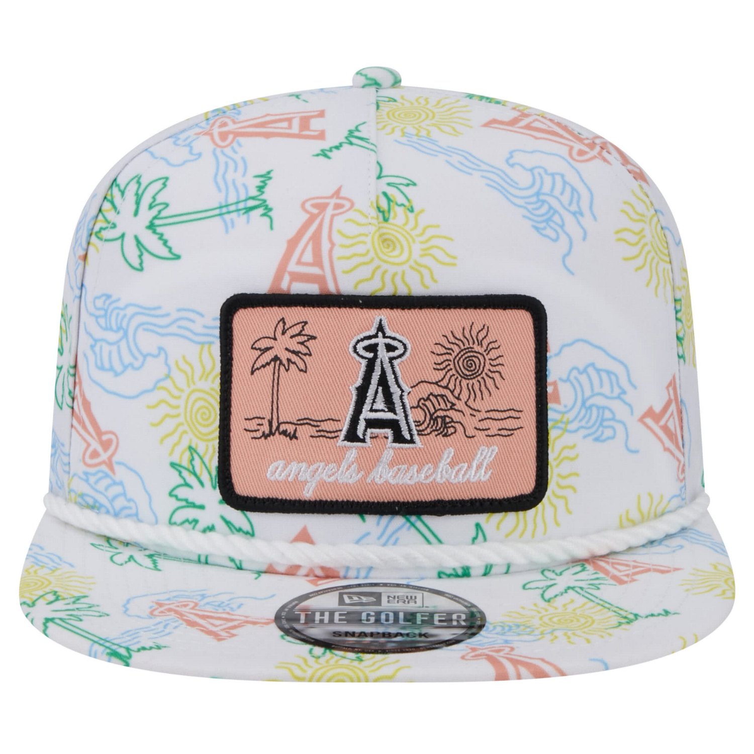 New Era Los Angeles Angels Islander Golfer Snapback Hat - view number 2