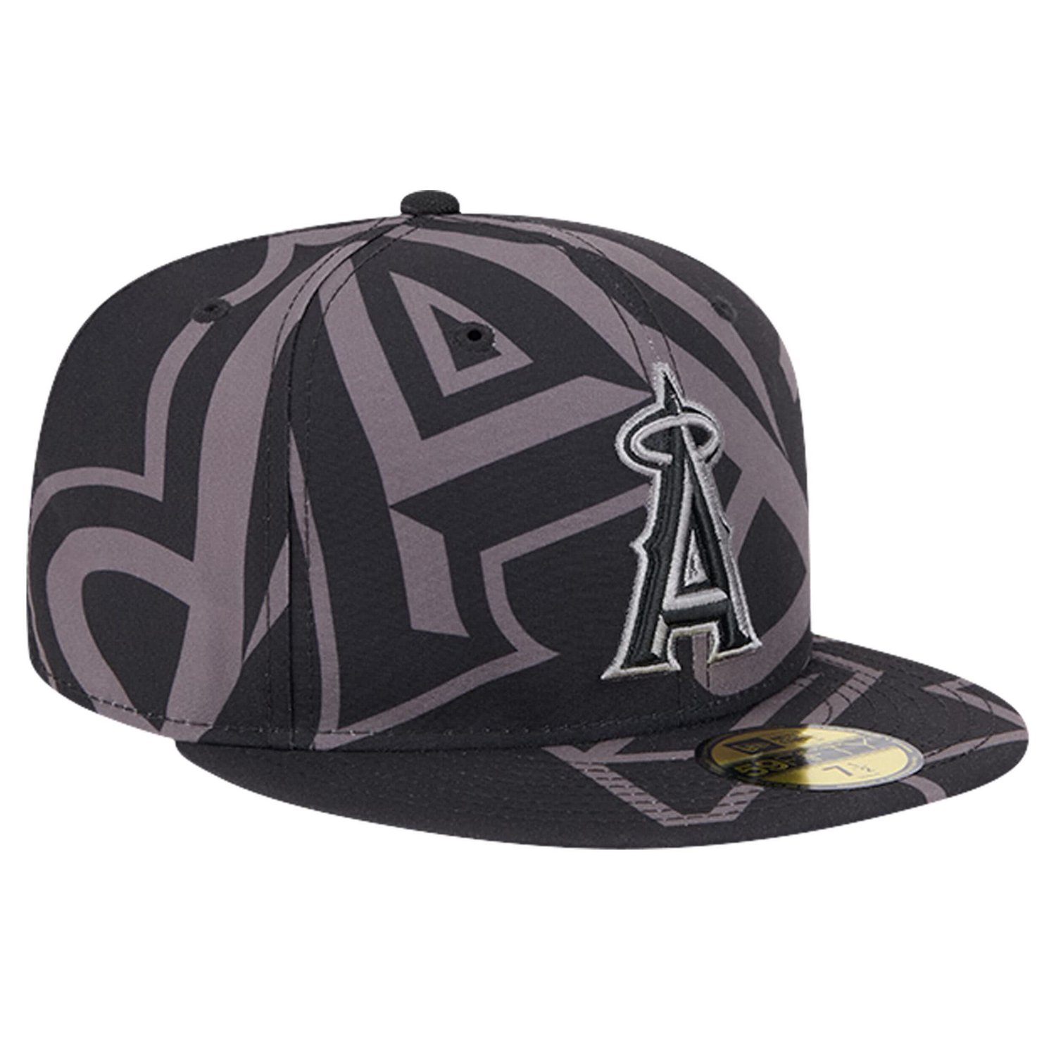New Era Los Angeles Angels Logo Fracture 59FIFTY Fitted Hat