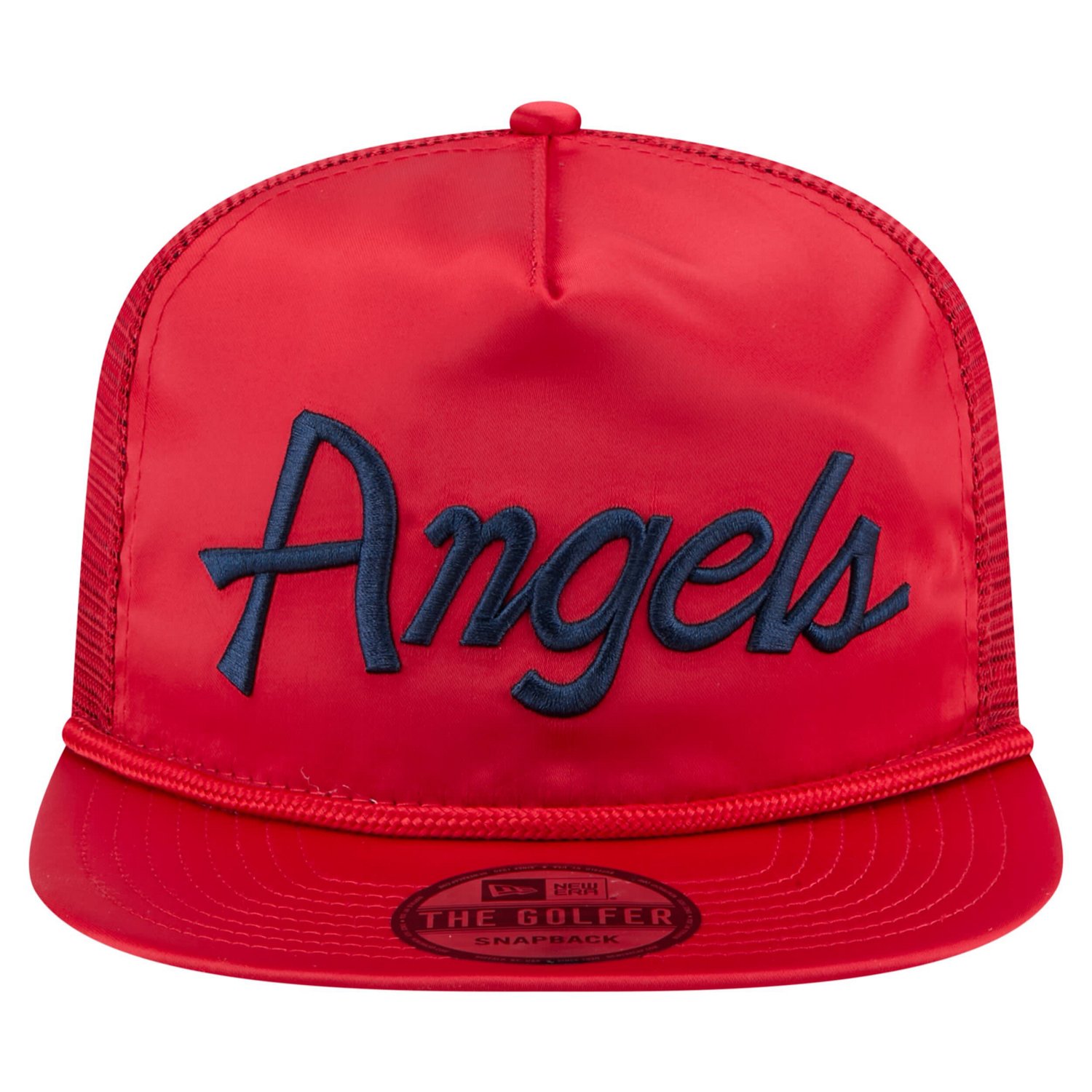New Era Los Angeles Angels Retro Satin Script Golfer Adjustable Hat - view number 2
