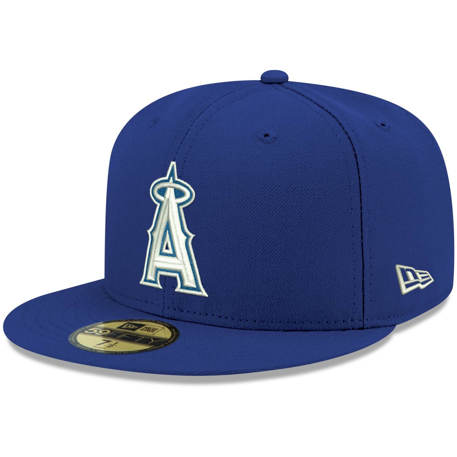 New Era Los Angeles Angels White Logo 59FIFTY Fitted Hat                                                                        