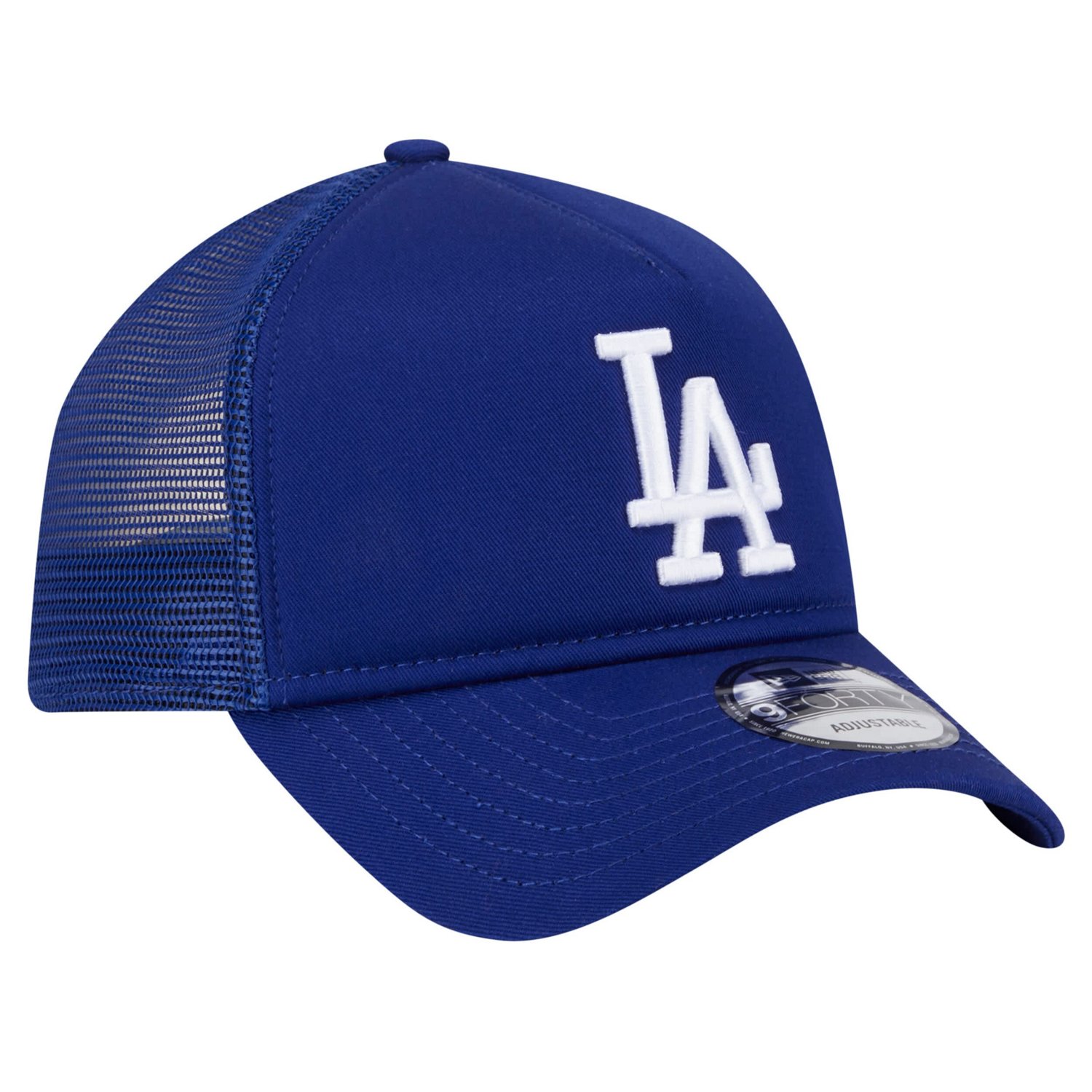 New Era Los Angeles Dodgers 9FORTY A-Frame Trucker Adjustable Hat - view number 3