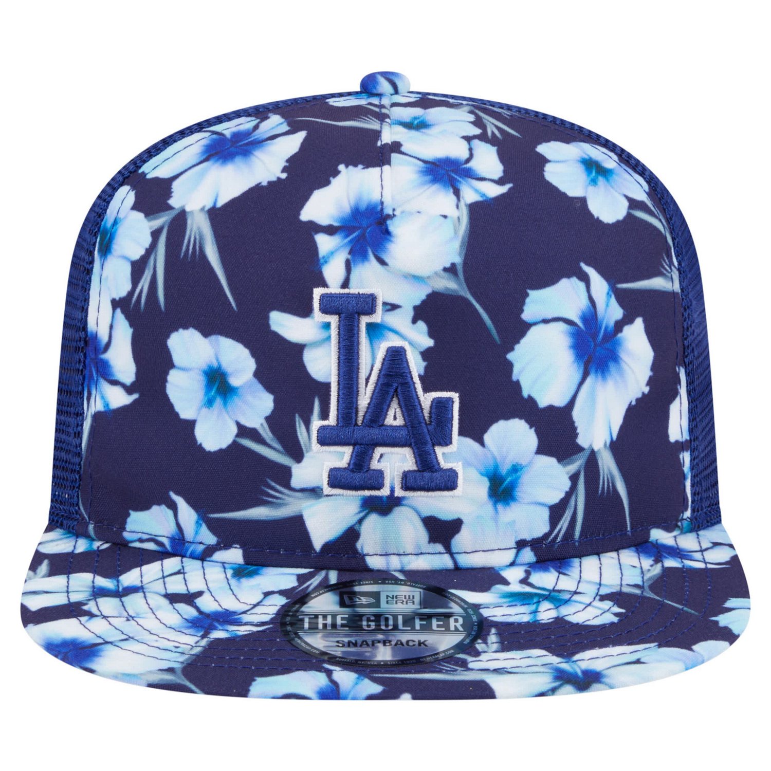 New Era Los Angeles Dodgers Adventure Pattern Golfer Trucker Snapback Hat