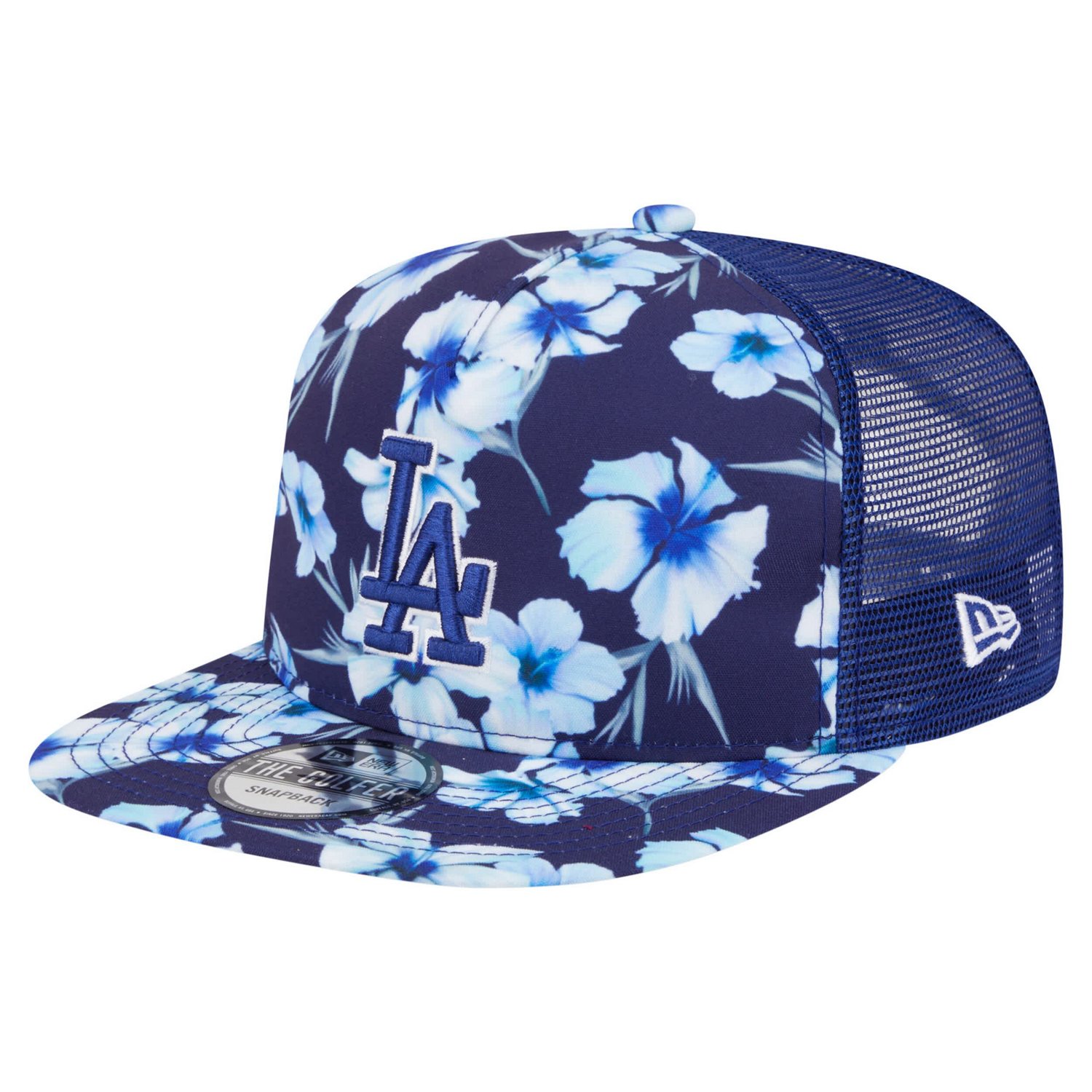 New Era Los Angeles Dodgers Adventure Pattern Golfer Trucker Snapback Hat                                                       
