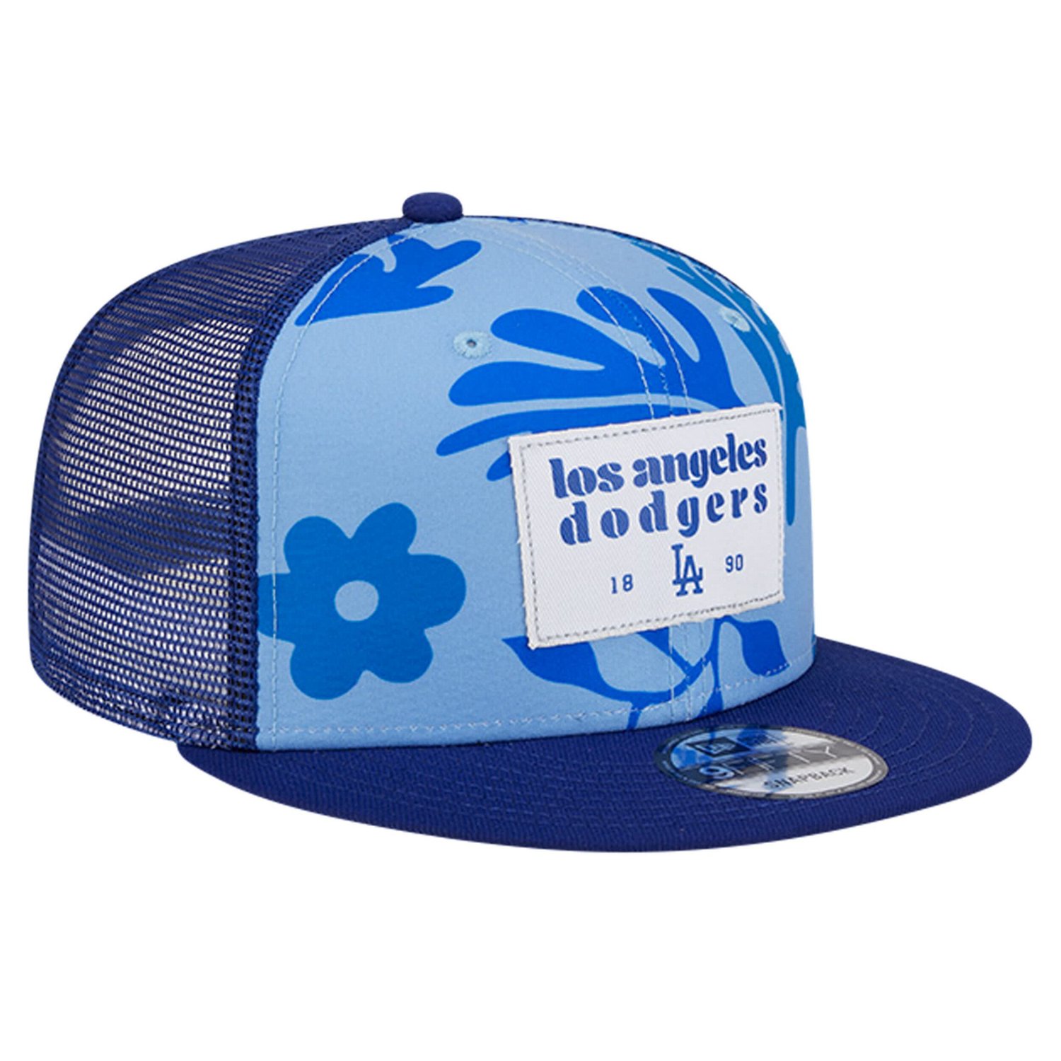 New Era Los Angeles Dodgers Bikini Bottom Trucker 9FIFTY Snapback Hat - view number 3