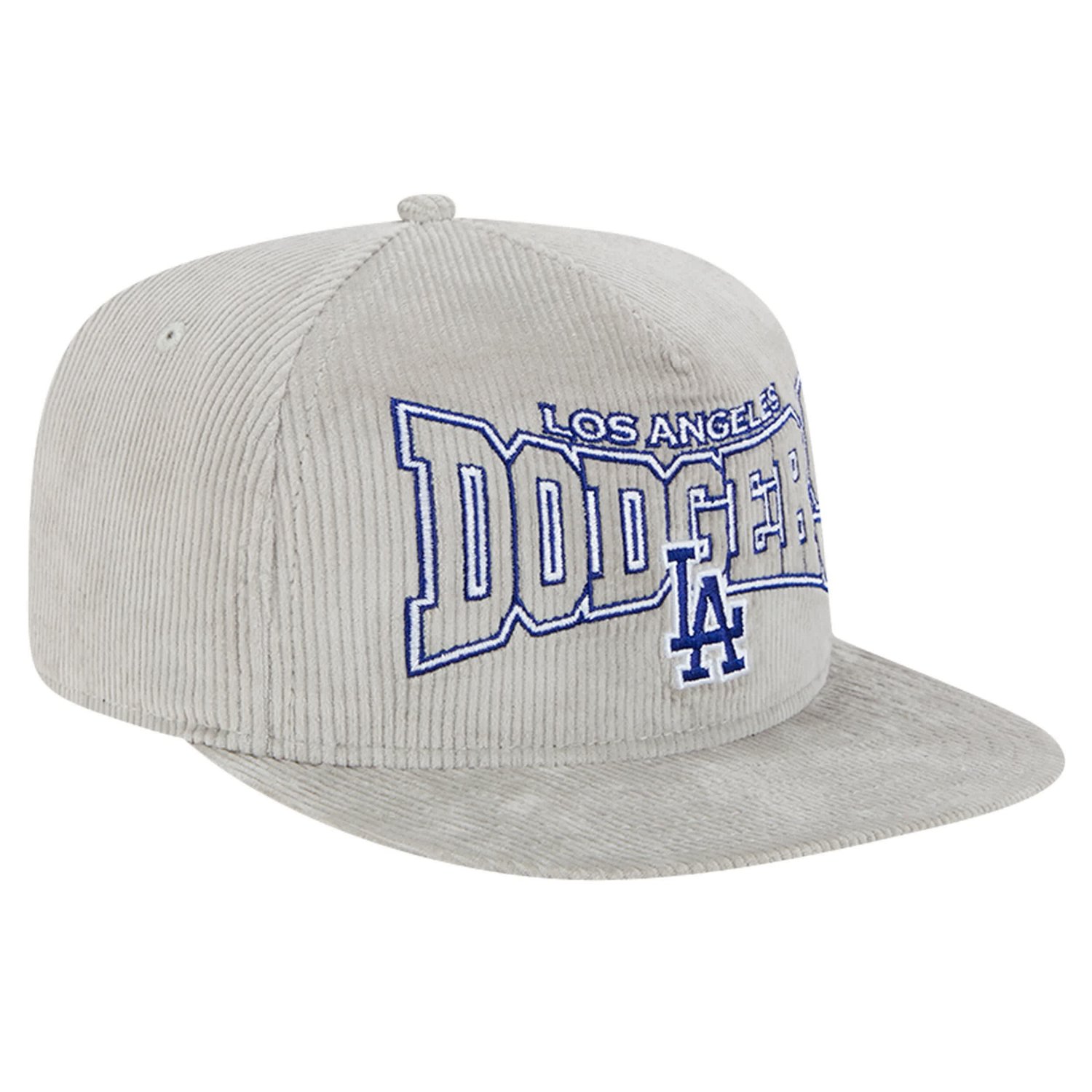 New Era Los Angeles Dodgers Corduroy Golfer Snapback Hat - view number 3