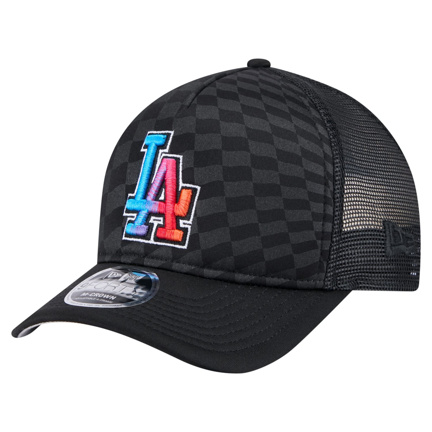 New Era Los Angeles Dodgers Gradient 9FORTY A-Frame M-Crown Trucker Adjustable Hat