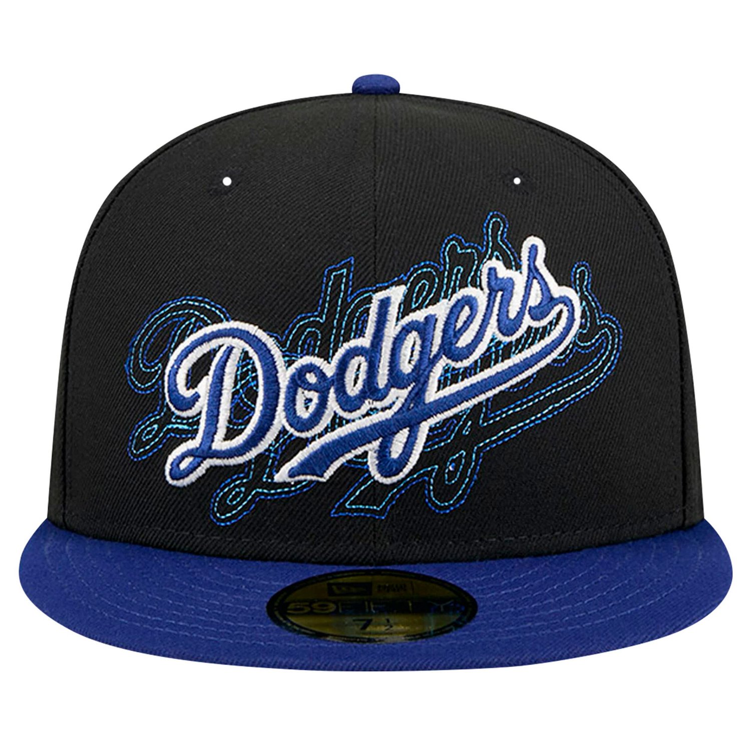 New Era Los Angeles Dodgers Shadow Stitch 59FIFTY Fitted Hat                                                                     - view number 2