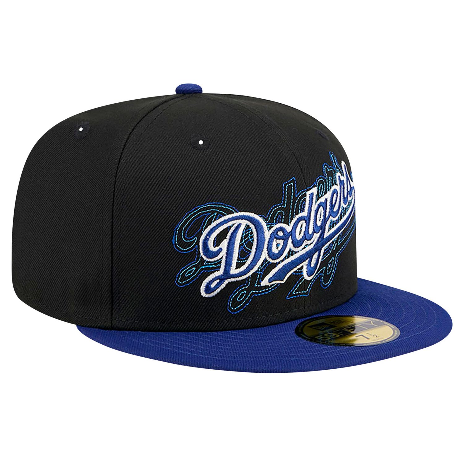 New Era Los Angeles Dodgers Shadow Stitch 59FIFTY Fitted Hat                                                                     - view number 3