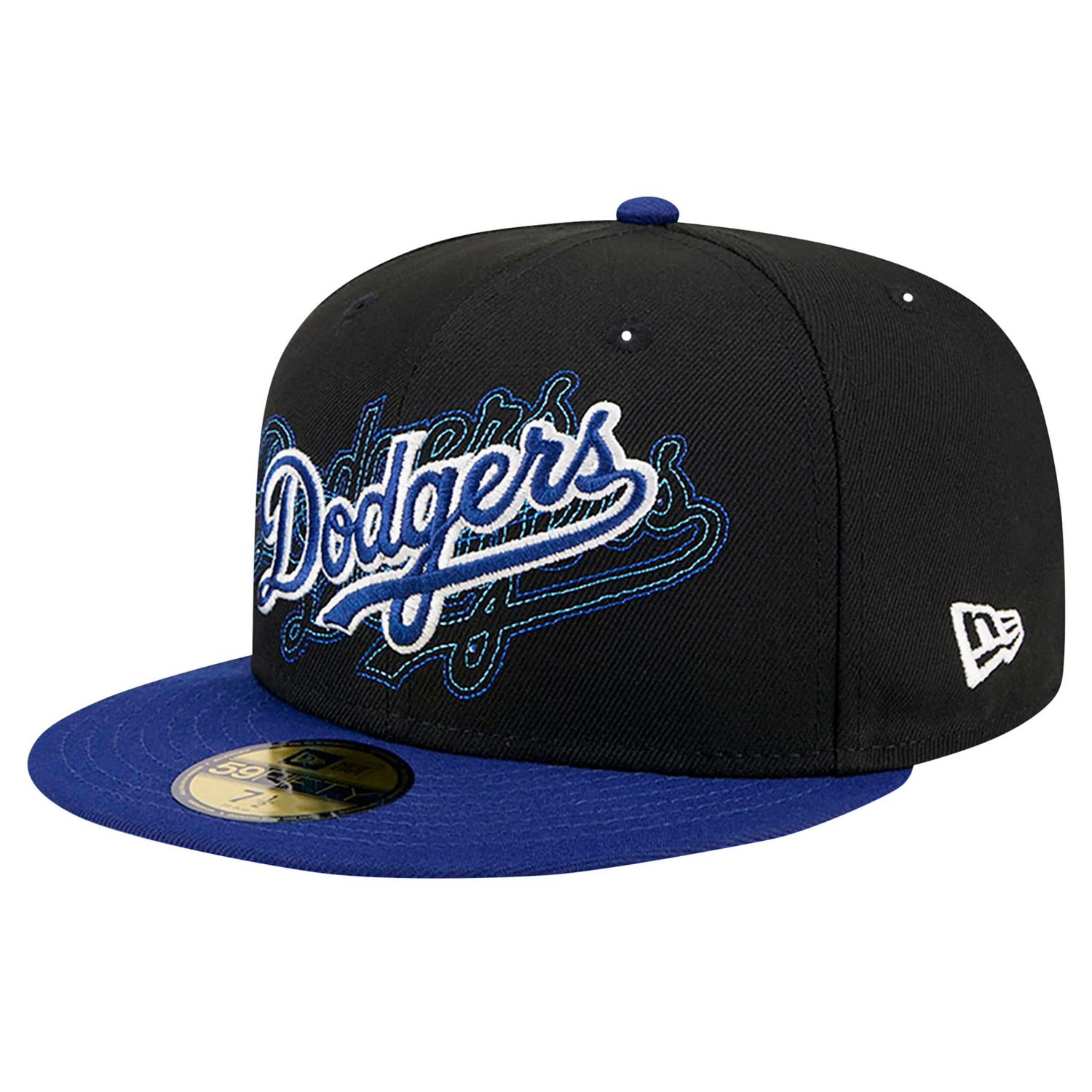 New Era Los Angeles Dodgers Shadow Stitch 59FIFTY Fitted Hat                                                                     - view number 1