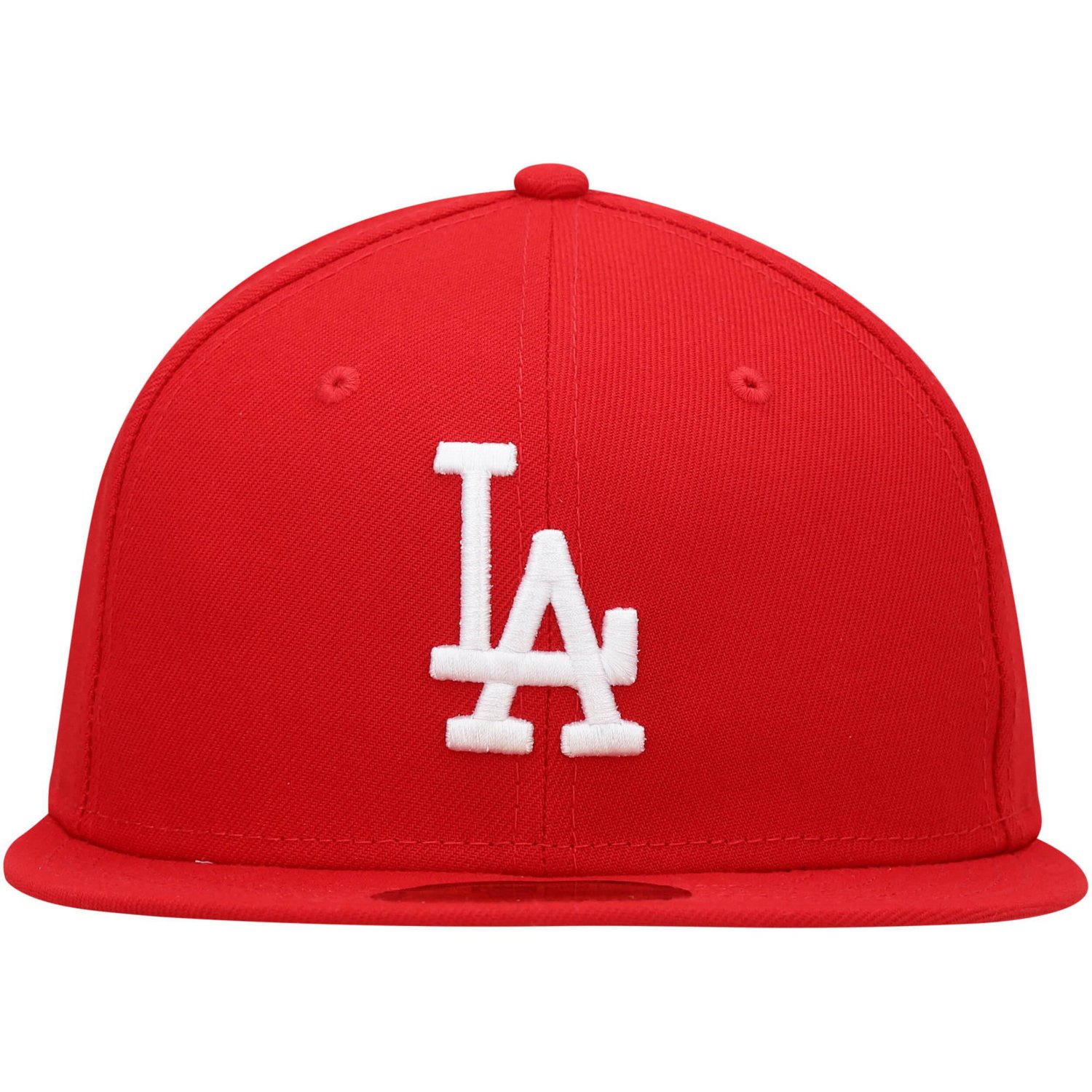 New Era Los Angeles Dodgers White Logo 59FIFTY Fitted Hat - view number 2