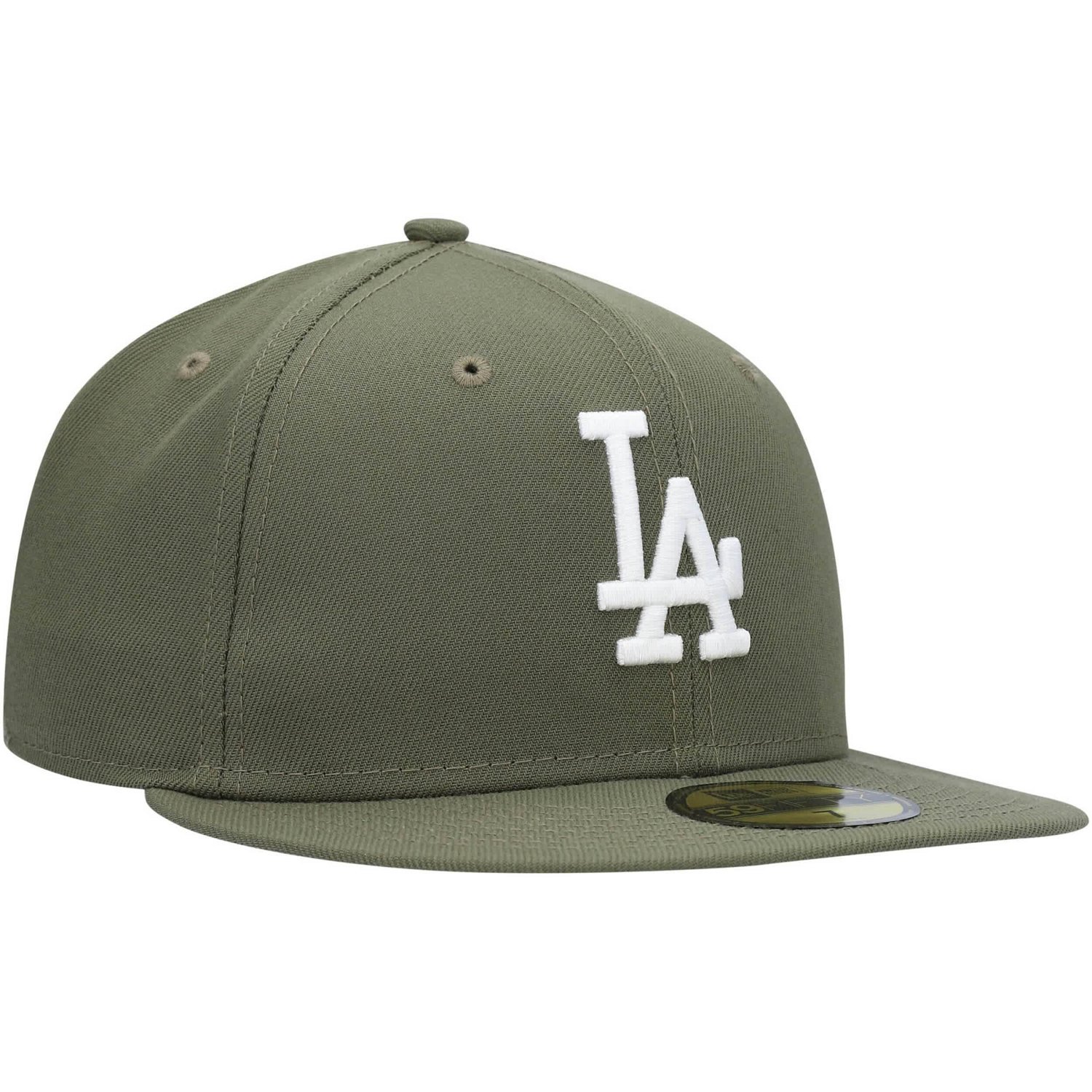 New Era Los Angeles Dodgers White Logo 59FIFTY Fitted Hat - view number 3