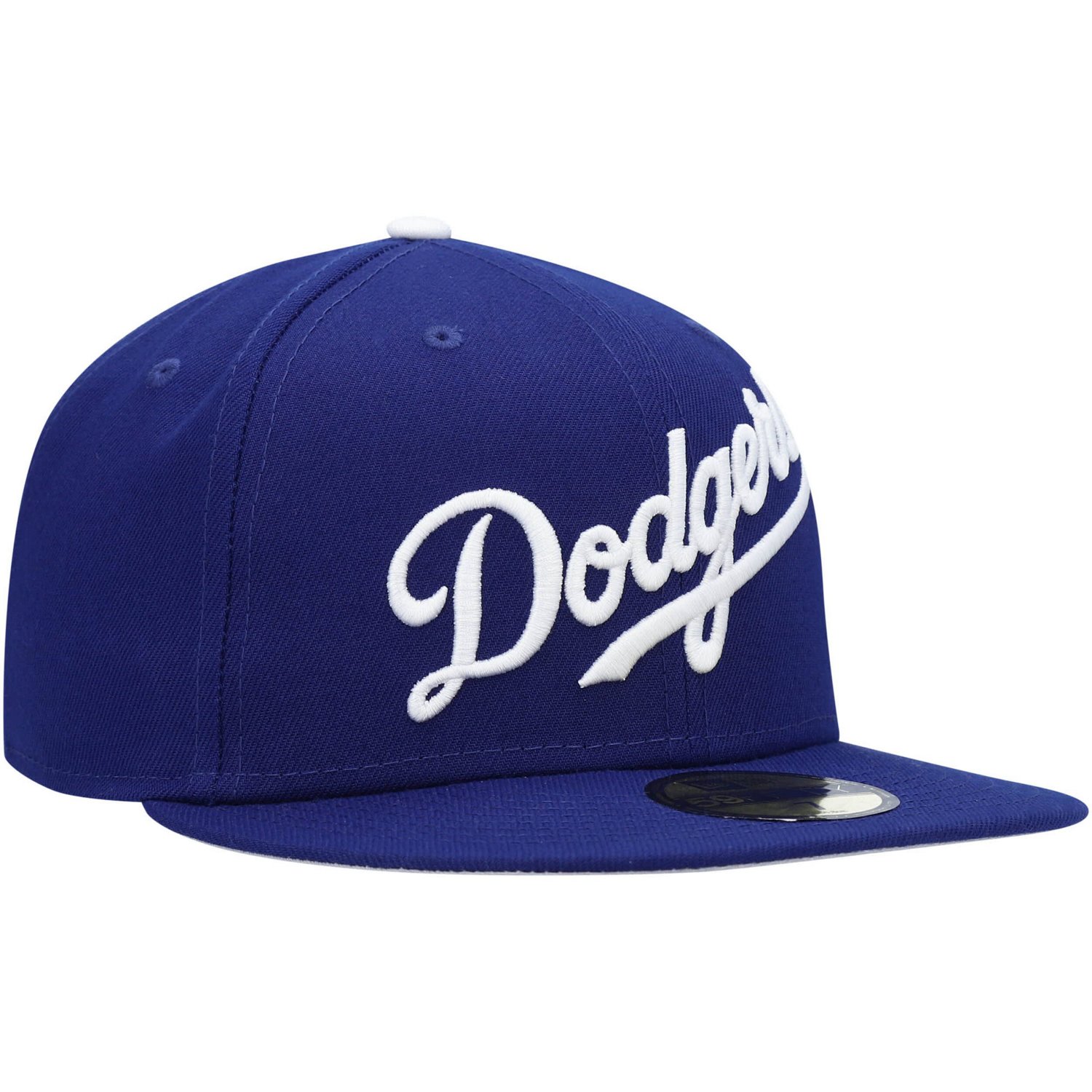New Era Los Angeles Dodgers White Logo 59FIFTY Fitted Hat                                                                        - view number 3