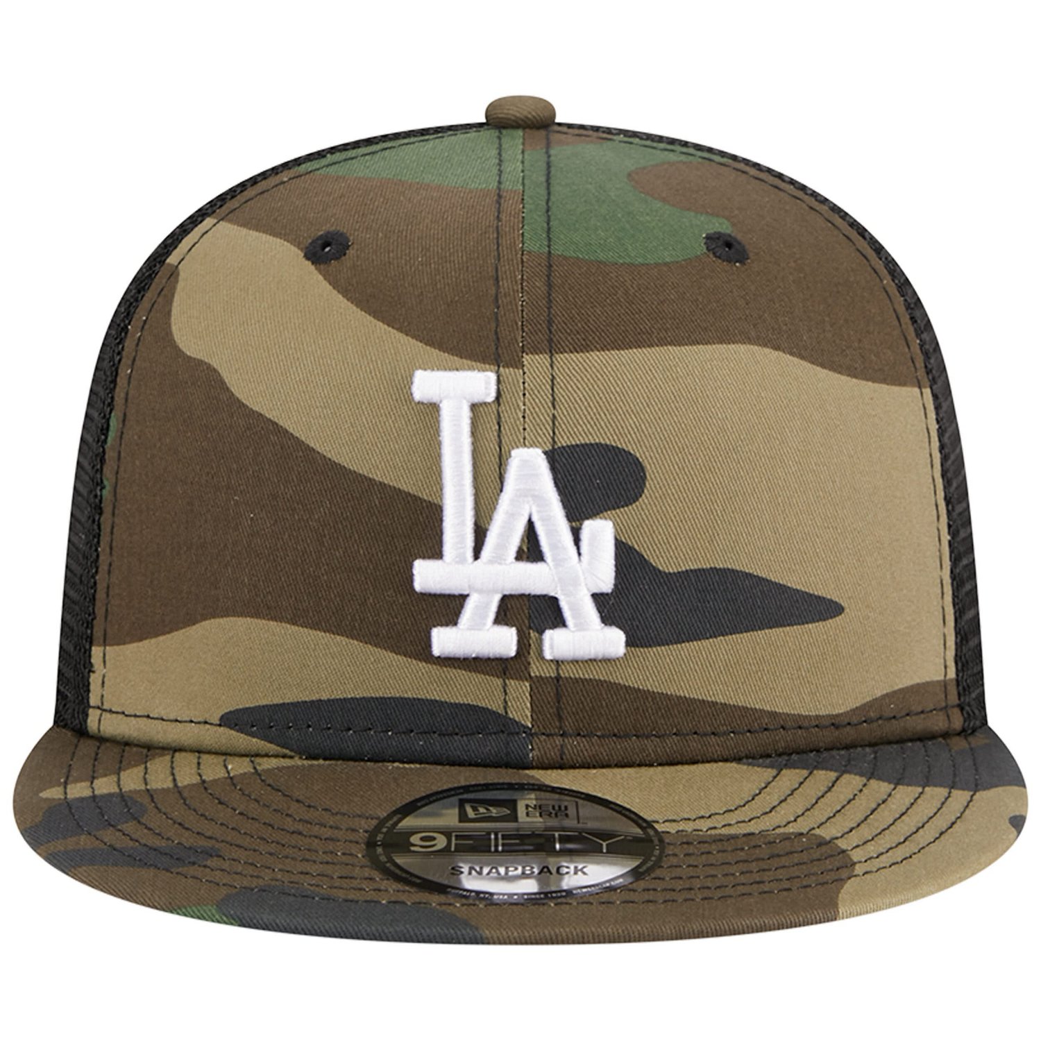 New Era Los Angeles Dodgers Woodland Trucker 9FIFTY Snapback Hat                                                                 - view number 2