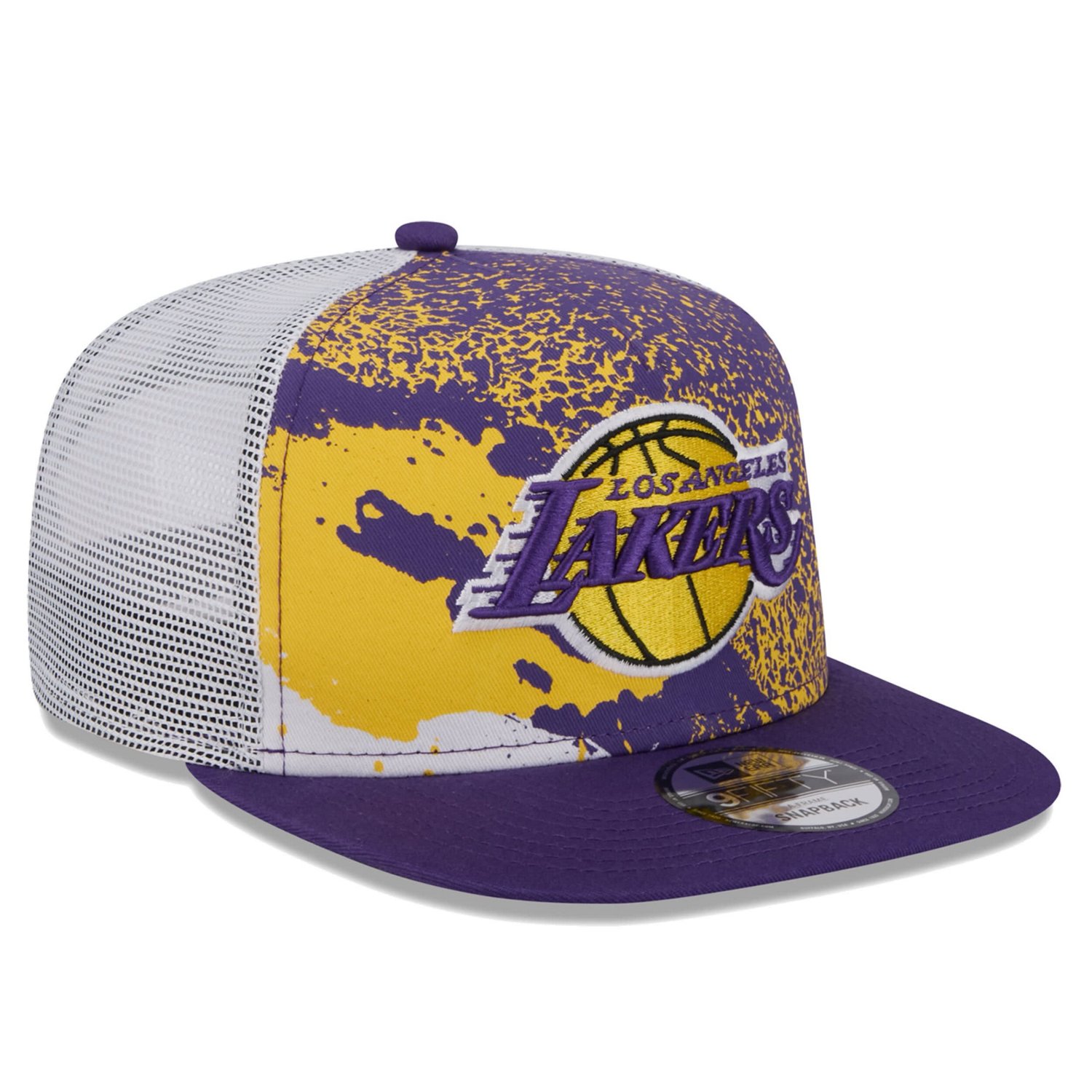 New Era Los Angeles Lakers Court Sport Speckle 9FIFTY Snapback Hat - view number 3