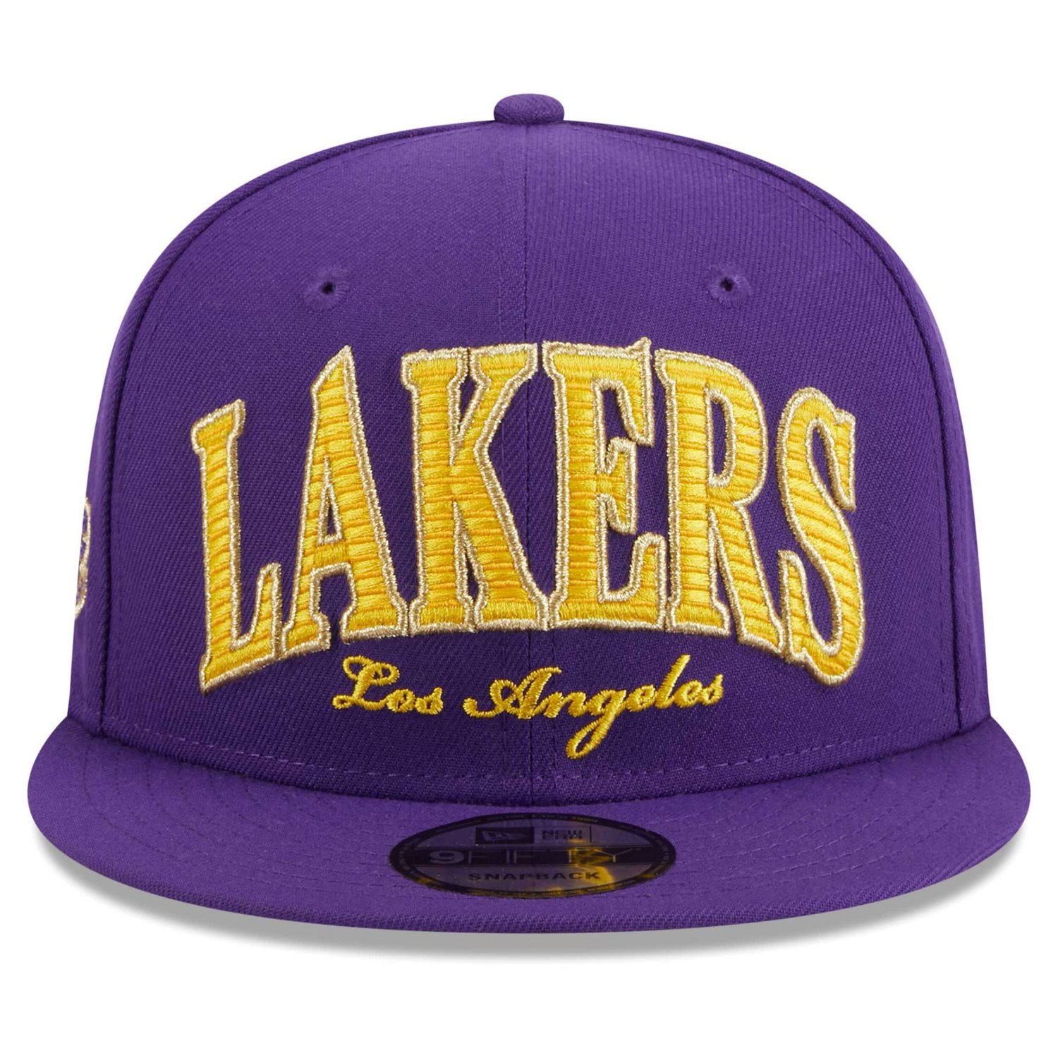 New Era Los Angeles Lakers Golden Tall Text 9FIFTY Snapback Hat - view number 2