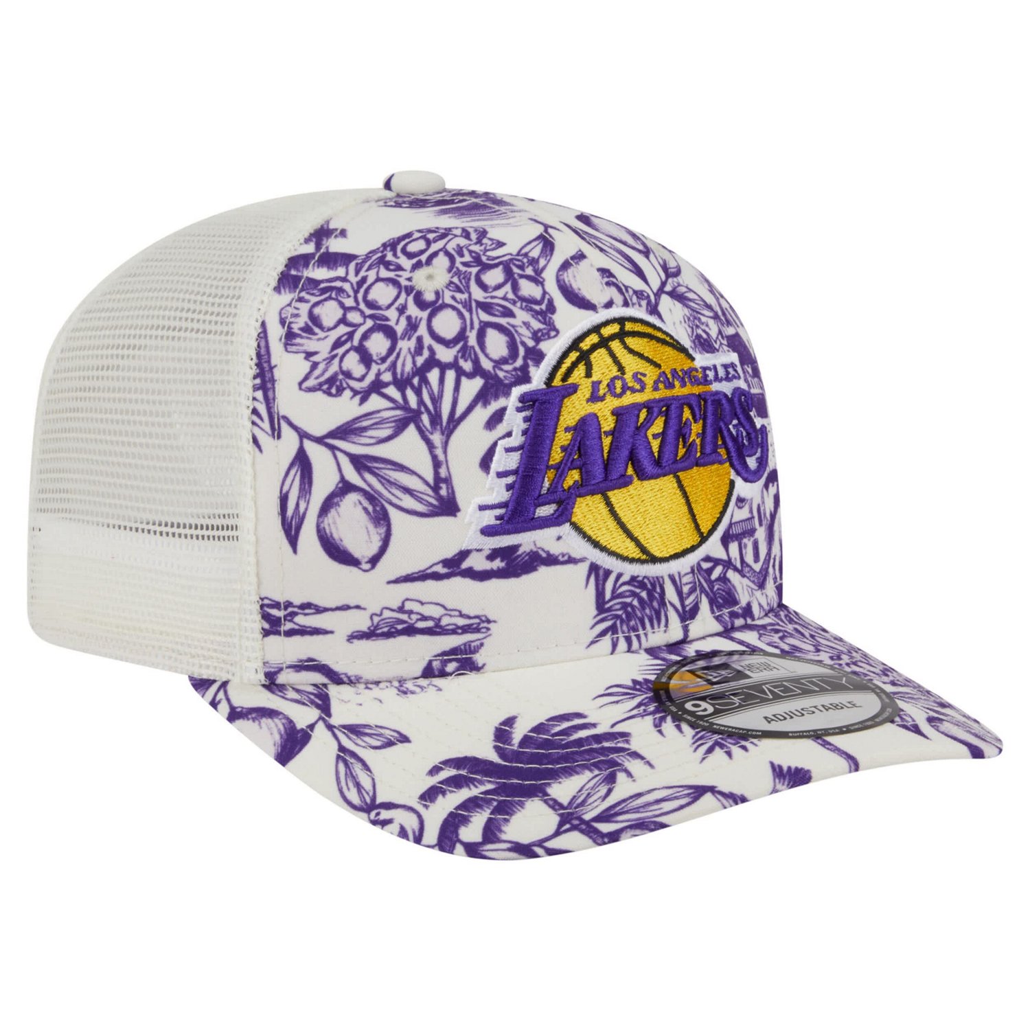 New Era Los Angeles Lakers Lemon Tree 9SEVENTY Adjustable Hat - view number 3