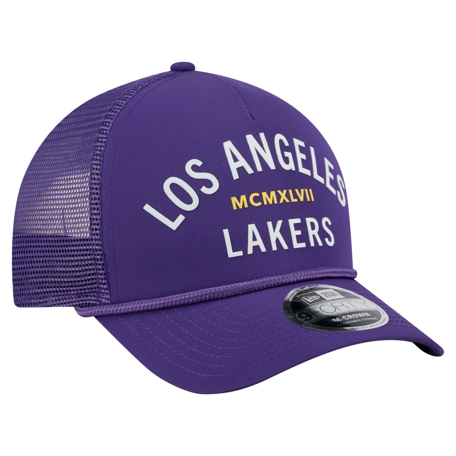 New Era Los Angeles Lakers Minimalist 9FORTY M-Crown Adjustable Hat - view number 3