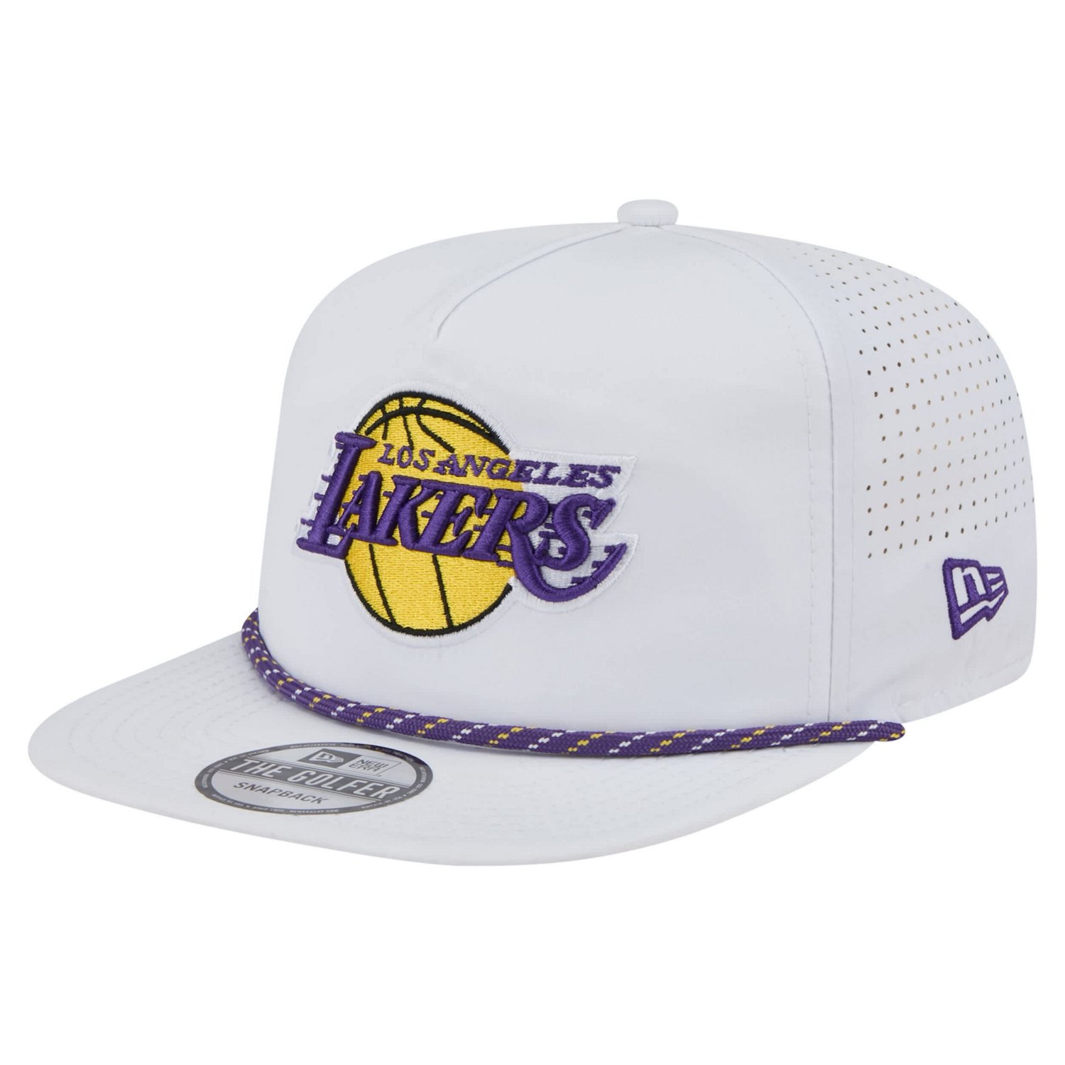 New Era Los Angeles Lakers Performance Rope Golfer Adjustable Hat - view number 3