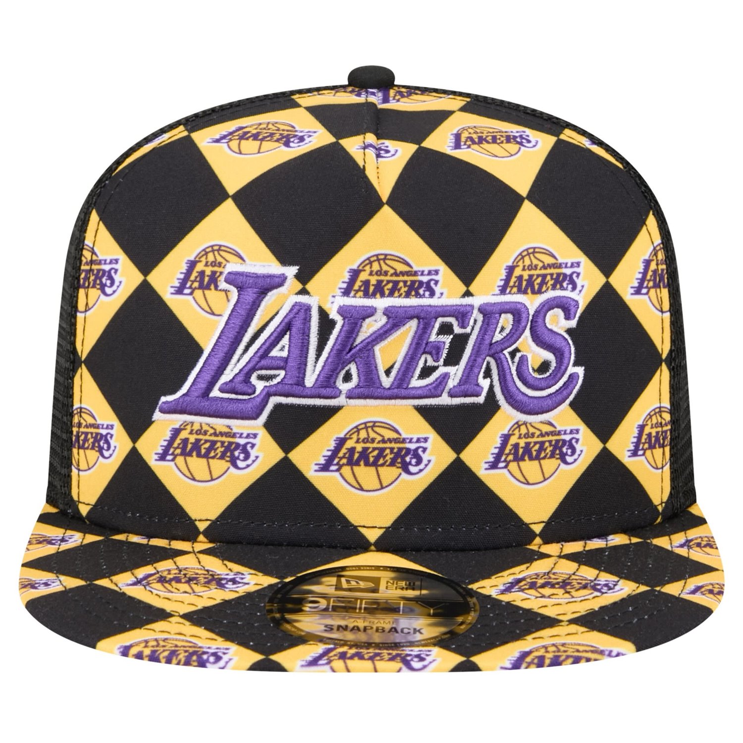 New Era Los Angeles Lakers Seeing Diamonds A-Frame Trucker 9FIFTY Snapback Hat