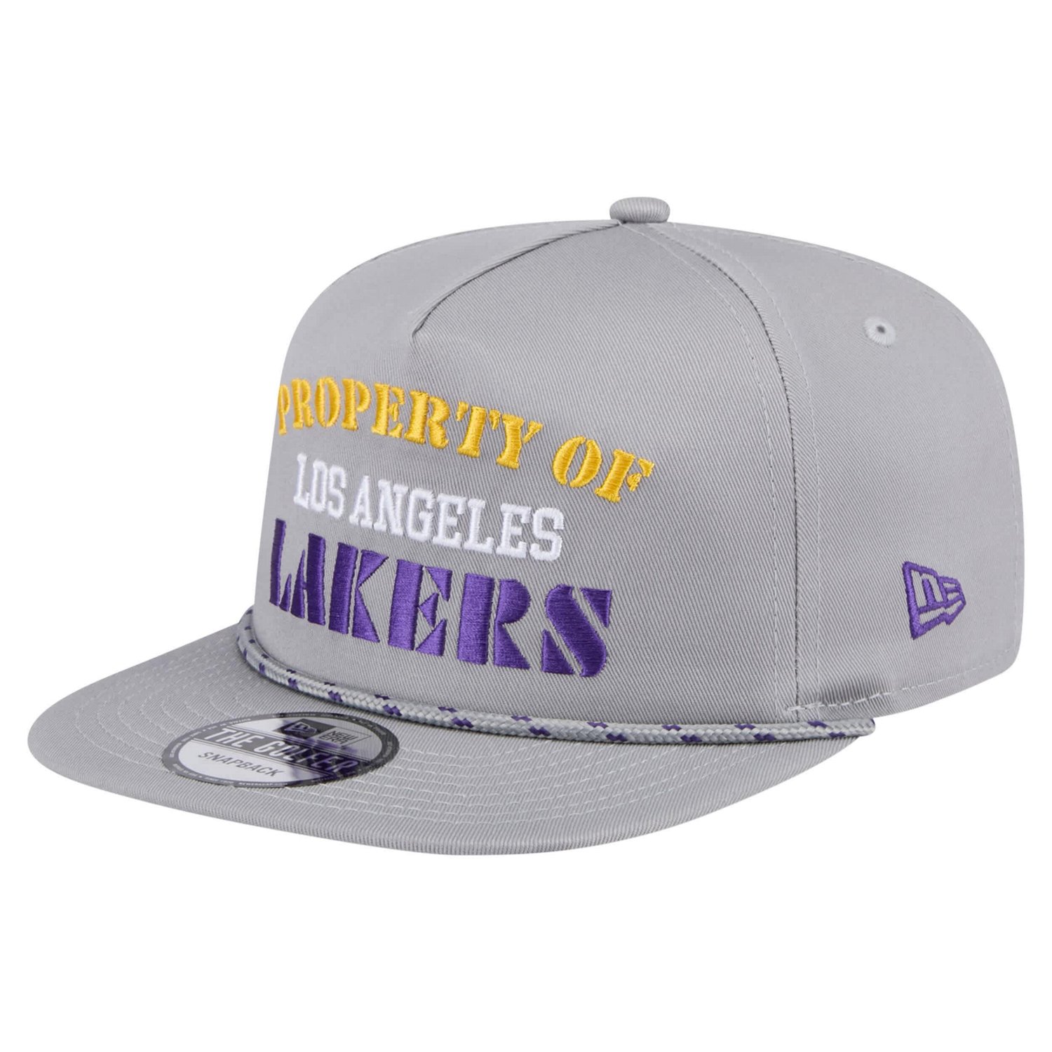 New Era Los Angeles Lakers Throwback Property Of Golfer Snapback Hat - view number 3