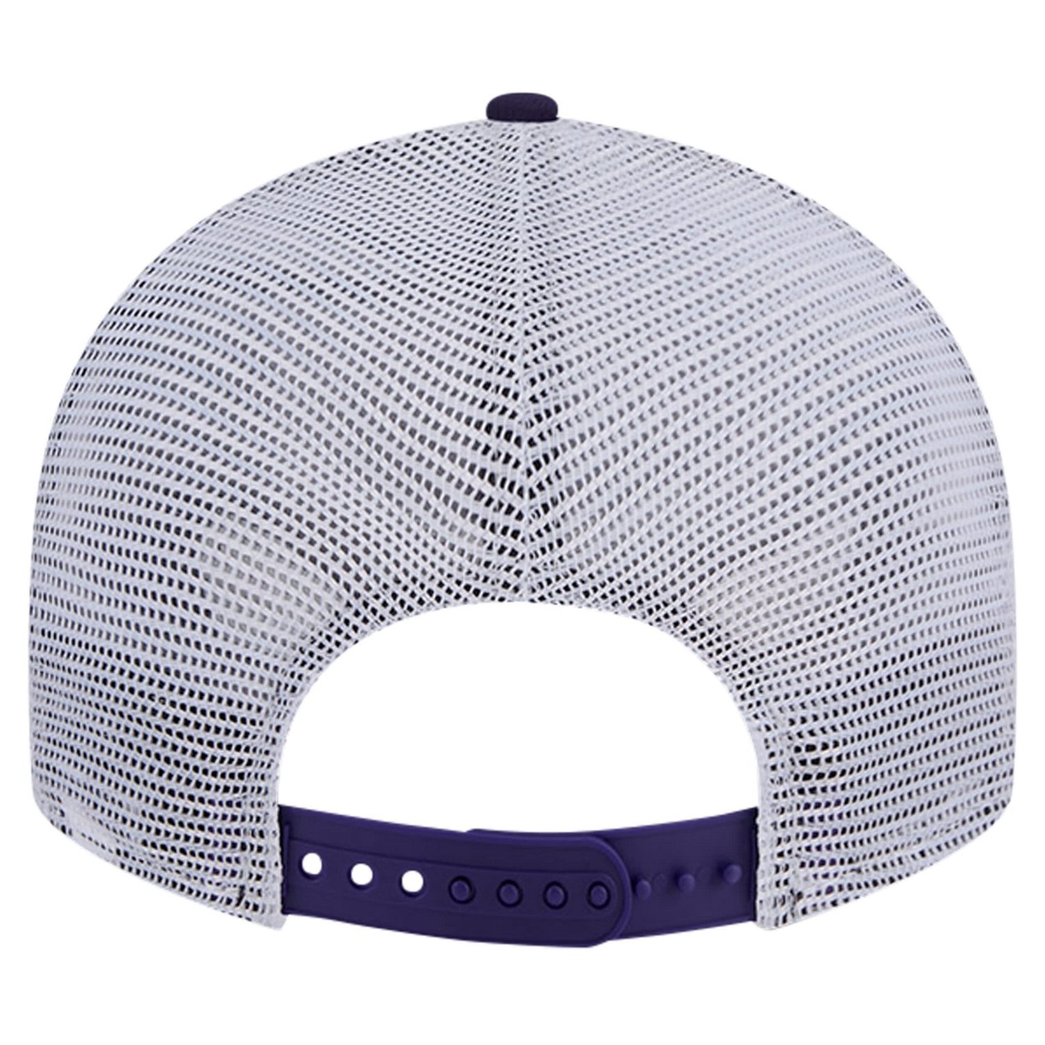 New Era LSU Tigers Throwback Circle Patch 9FIFTY Trucker Snapback Hat - view number 4